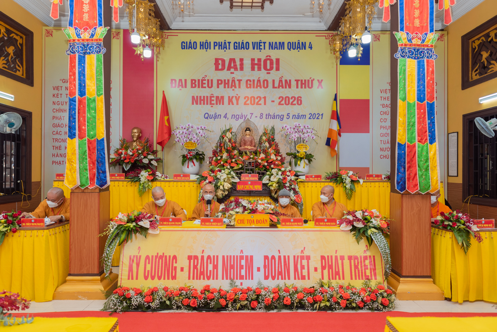 TP.HCM: Phiên trù bị Đại hội đại biểu Phật giáo quận 4 nhiệm kỳ 2021 - 2026