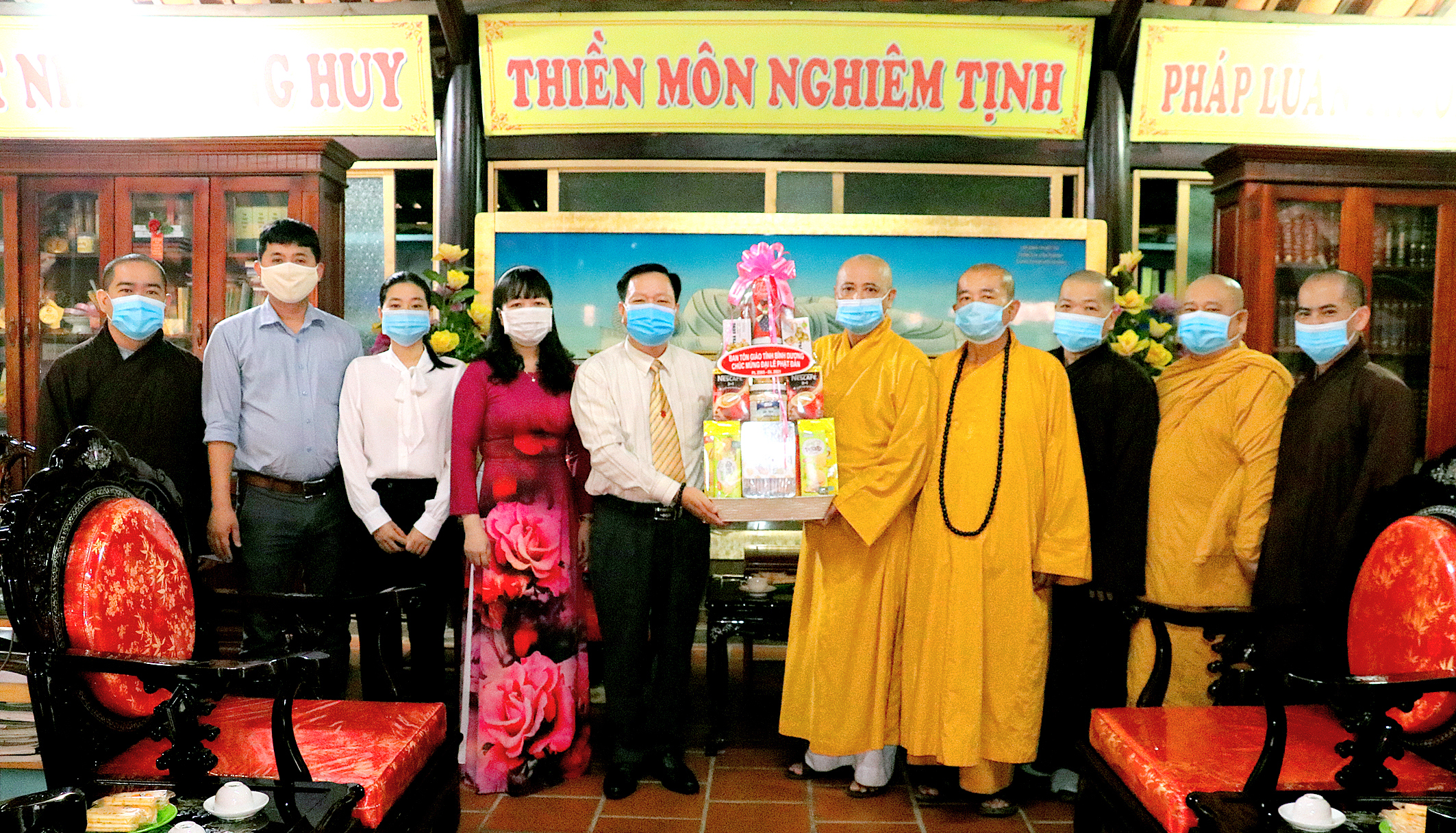Bình Dương: Ban Tôn giáo tỉnh chúc mừng Đại lễ Phật Đản PL.2565