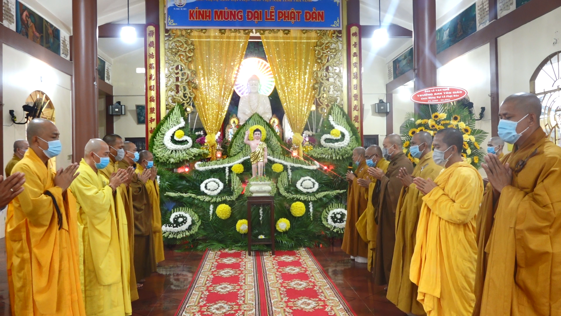 Trà Vinh: BTS Phật giáo tỉnh trang nghiêm tổ chức Lễ Phật Đản PL. 2565