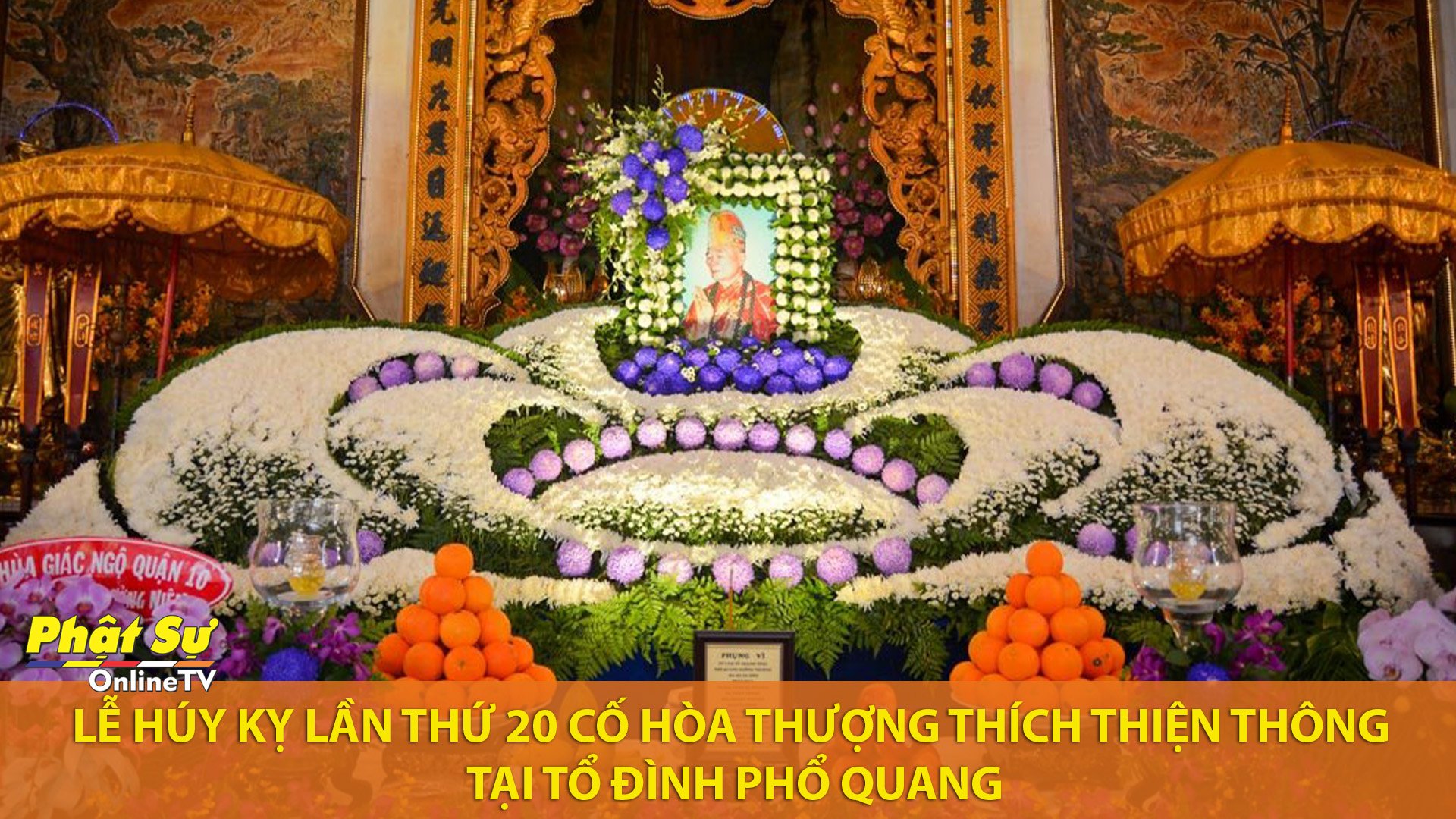 [Video] TP. HCM: Lễ Húy kỵ lần thứ 20 cố Hòa thượng Thích Thiện Thông tại Tổ đình Phổ Quang