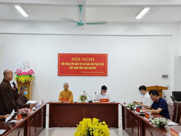 Thái Nguyên: Sở Nội vụ tổ chức hội nghị đối thoại với Ban Trị sự GHPGVN tỉnh