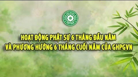 [Video] Hoạt động Phật sự 6 tháng đầu năm và phương hướng 6 tháng cuối năm của GHPGVN