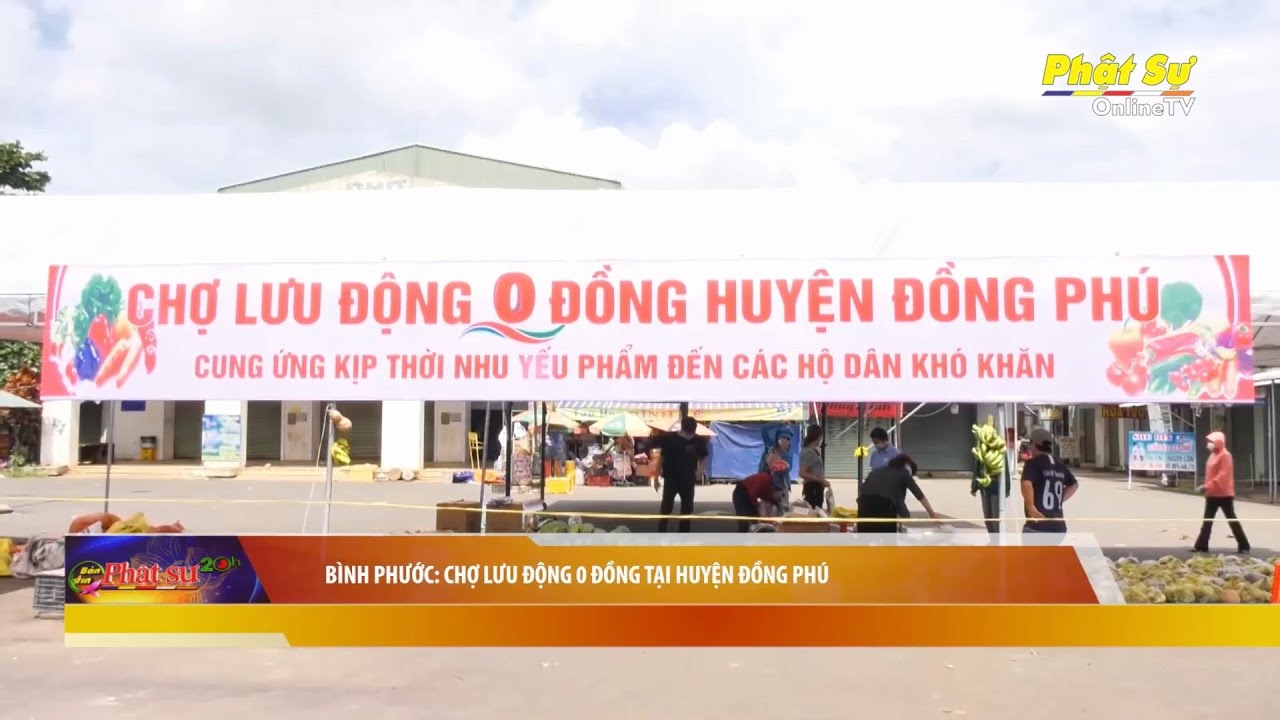 [Video] Bình Phước: Chợ lưu động 0 đồng tại huyện Đồng Phú