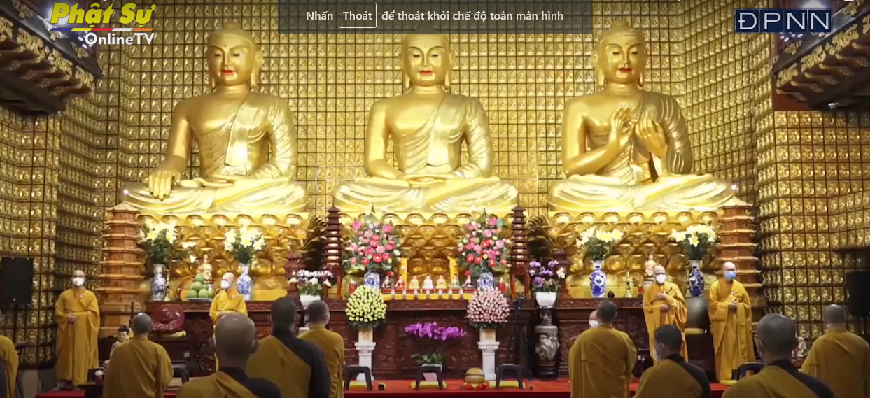 [Video] Chùa Giác Ngộ làm lễ cầu nguyện đại dịch COVID-19 tiêu trừ và tưởng niệm các Anh hùng Liệt sĩ