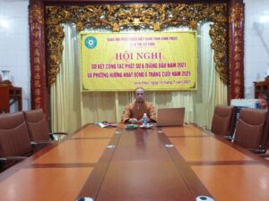 Vĩnh Phúc: BTS Phật giáo sơ kết công tác Phật sự 6 tháng đầu năm và triển khai Phật sự 6 tháng cuối năm 2021