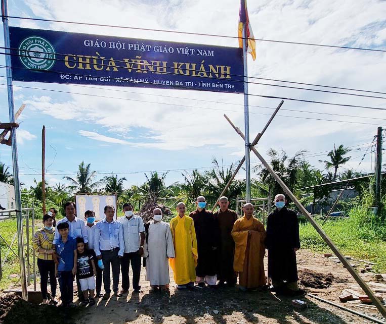Bến Tre: Lễ thượng bảng hiệu chùa Vĩnh Khánh, xã Tân Mỹ, huyện Ba Tri