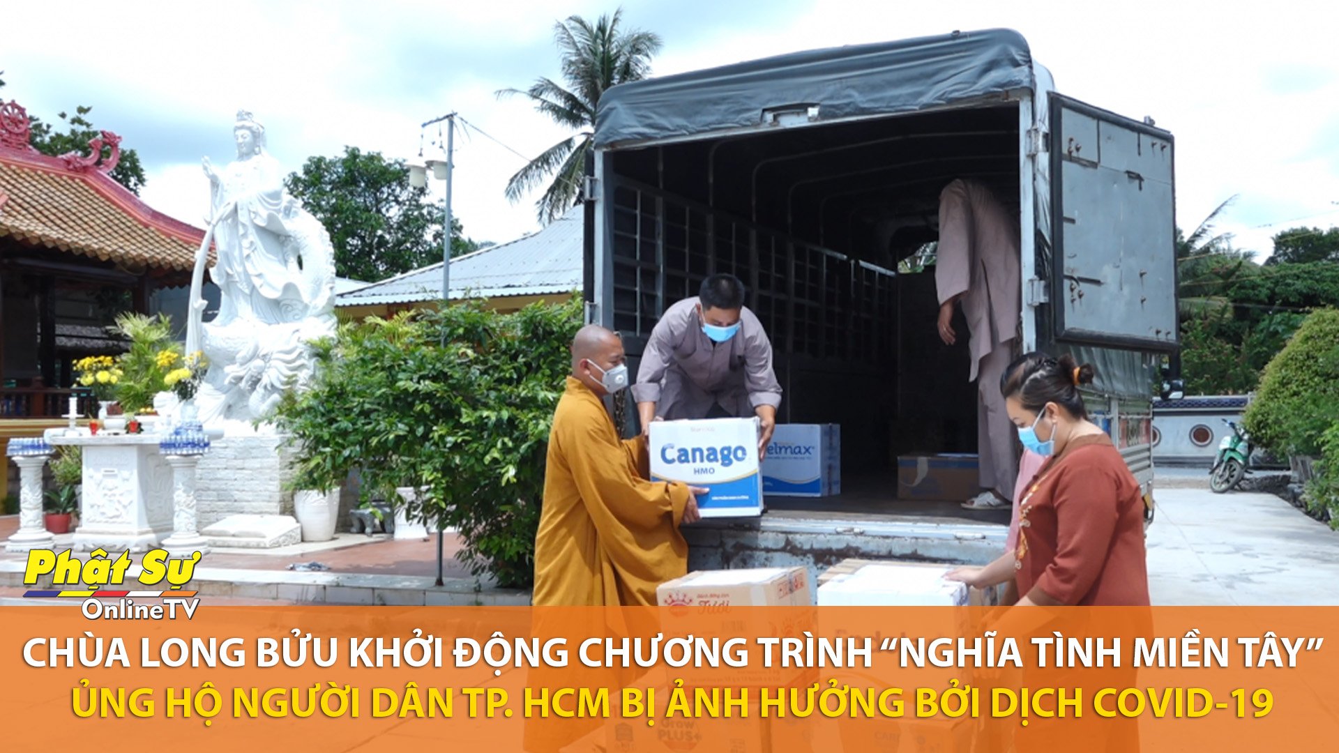 [Video] Trà Vinh: Chùa Long Bửu khởi động chương trình “Nghĩa tình miền Tây” ủng hộ người dân TP. HCM bị ảnh hưởng bởi dịch COVID-19
