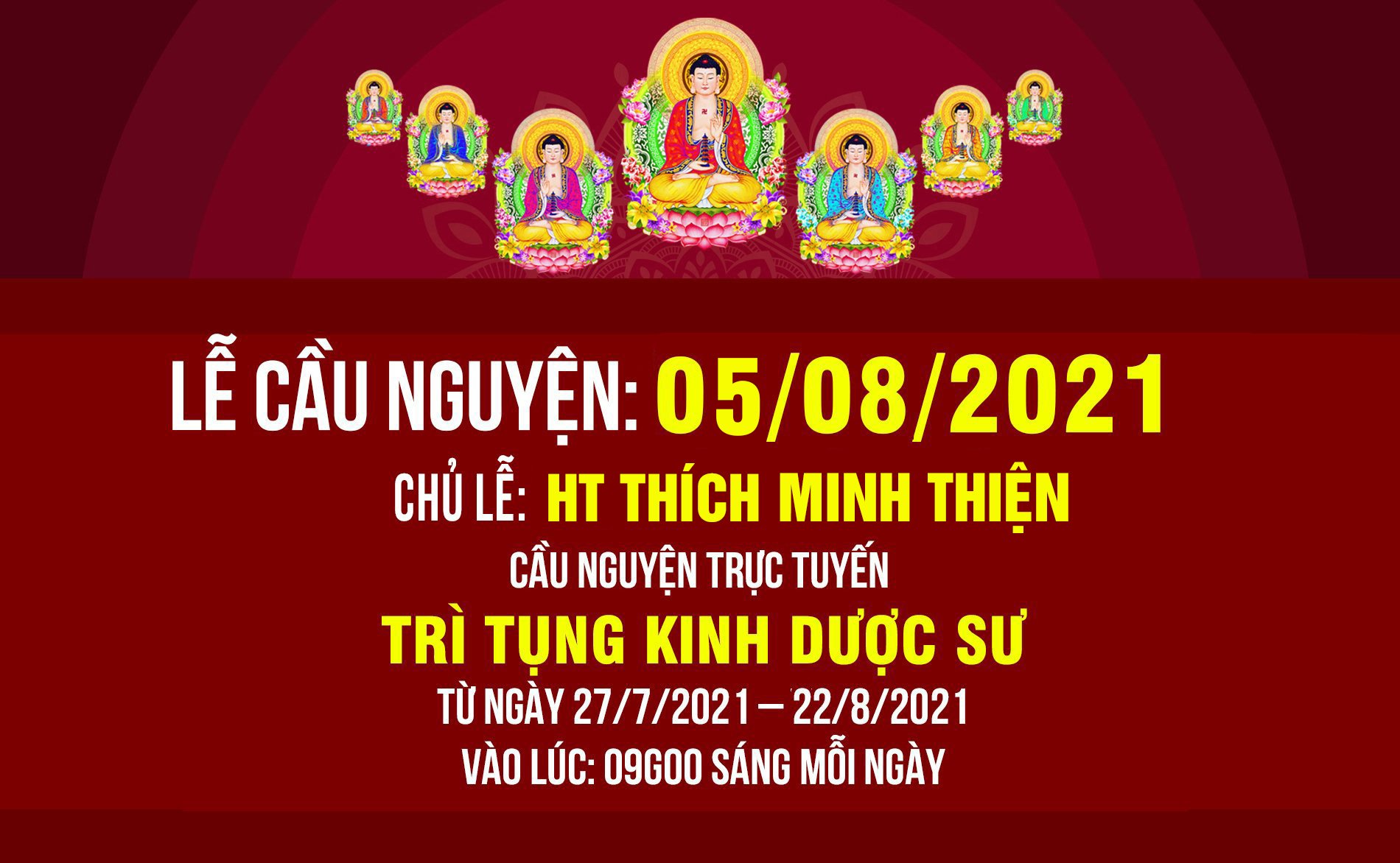 Trực tiếp 05/08/2001: Lễ trì tụng kinh Dược sư - Dịch bệnh tiêu trừ - Chủ lễ: HT THÍCH MINH THIỆN