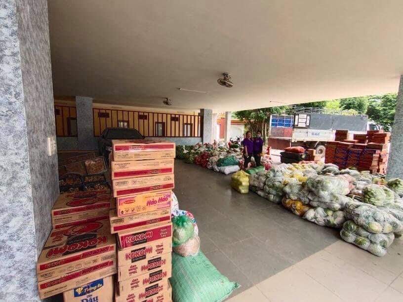Thái Nguyên: Các tự viện chung tay hỗ trợ 14 tấn thực phẩm cho người dân TP. Hà Nội