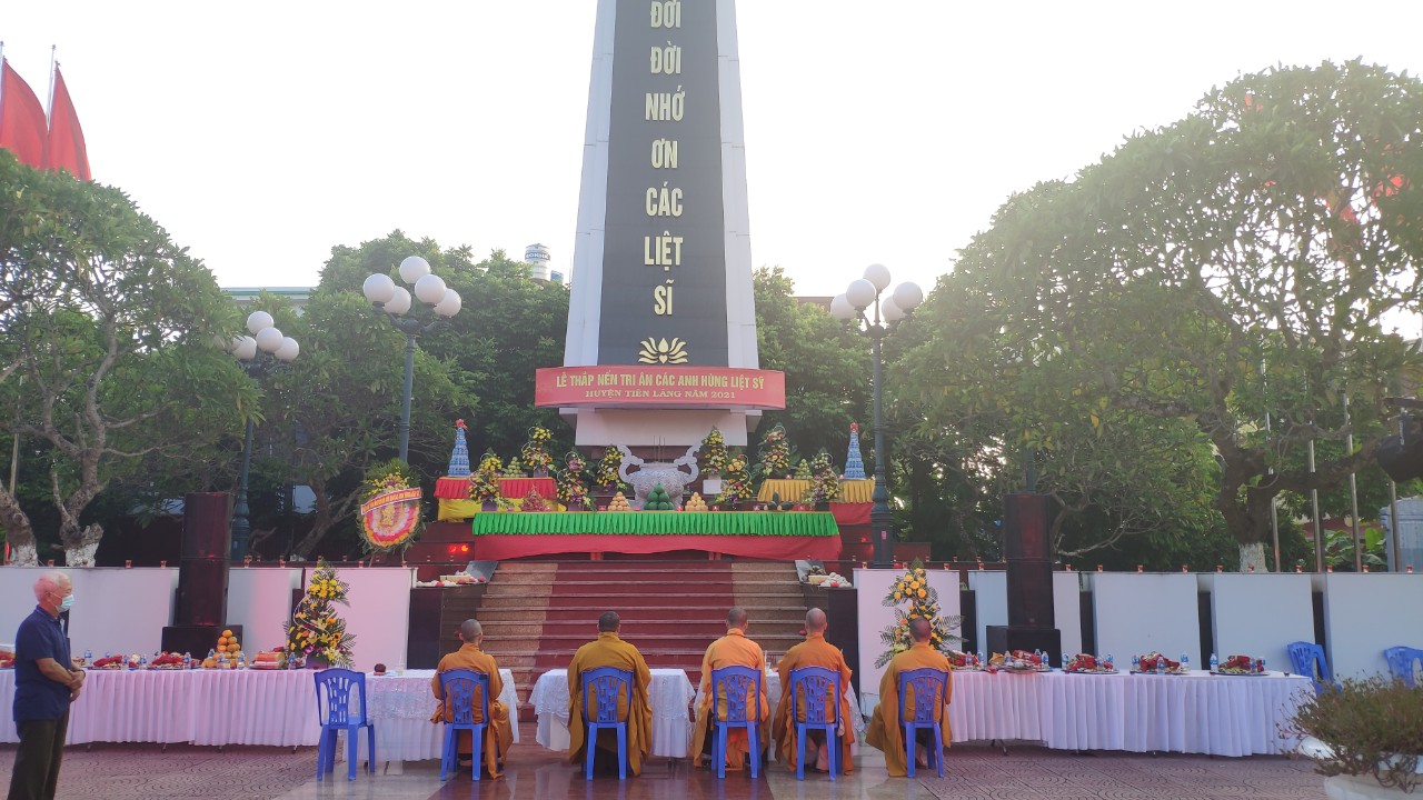 Hải Phòng: Phật giáo huyện Tiên Lãng kỷ niệm 74 năm ngày Thương binh liệt sỹ