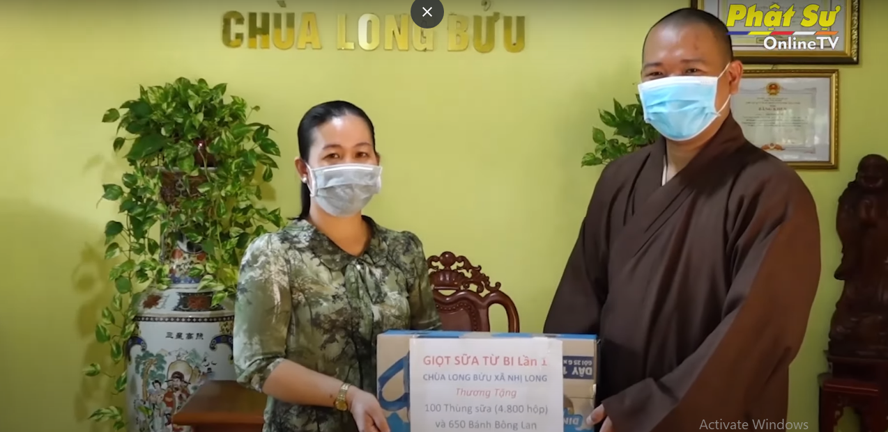 [Video] Chùa Long Bửu khởi động chương trình “Giọt Sữa Từ Bi” hỗ trợ trẻ em trong khu phong tỏa, cách ly huyện Trà Cú