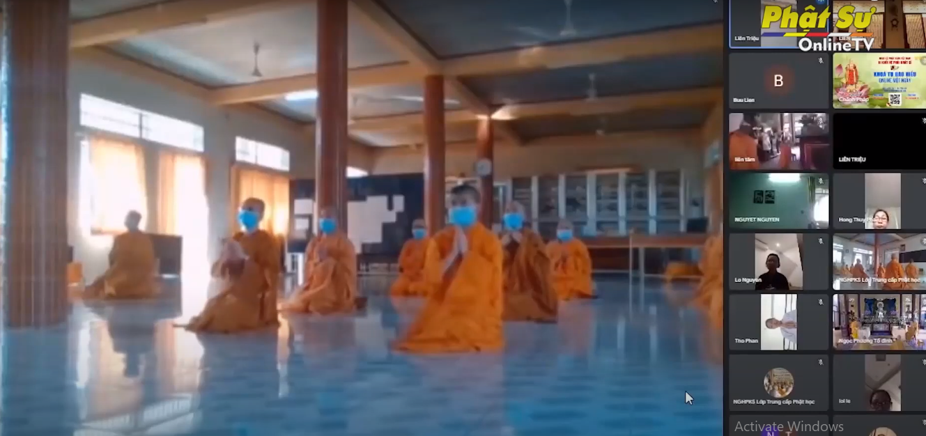 [Video] Ni giới Hệ phái Khất sĩ tổ chức lễ Vu lan báo hiếu trực tuyến
