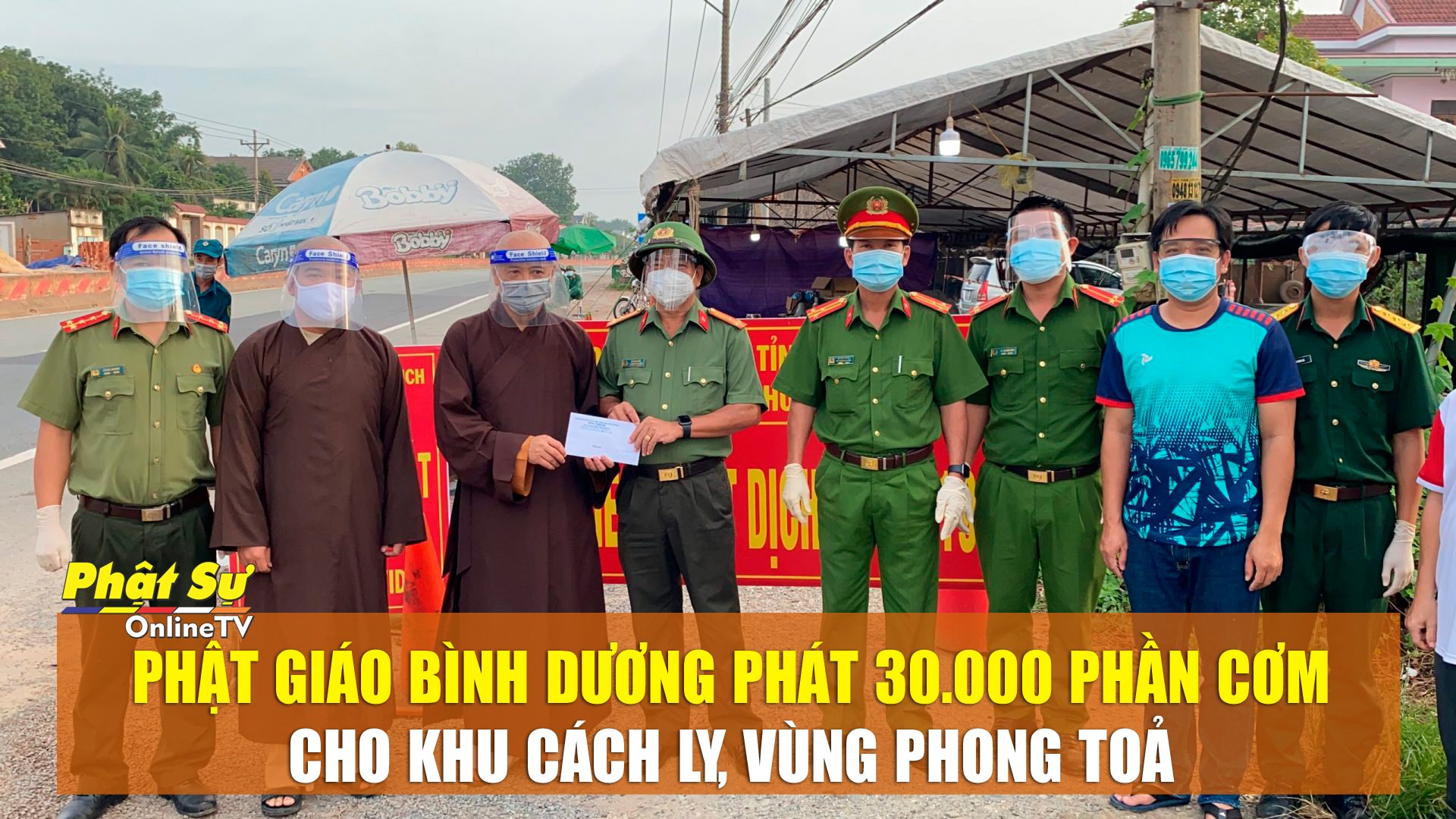 [Video] Bình Dương: Phật giáo tỉnh tiếp tục phát 30.000 phần cơm cho khu cách ly, vùng phong tỏa