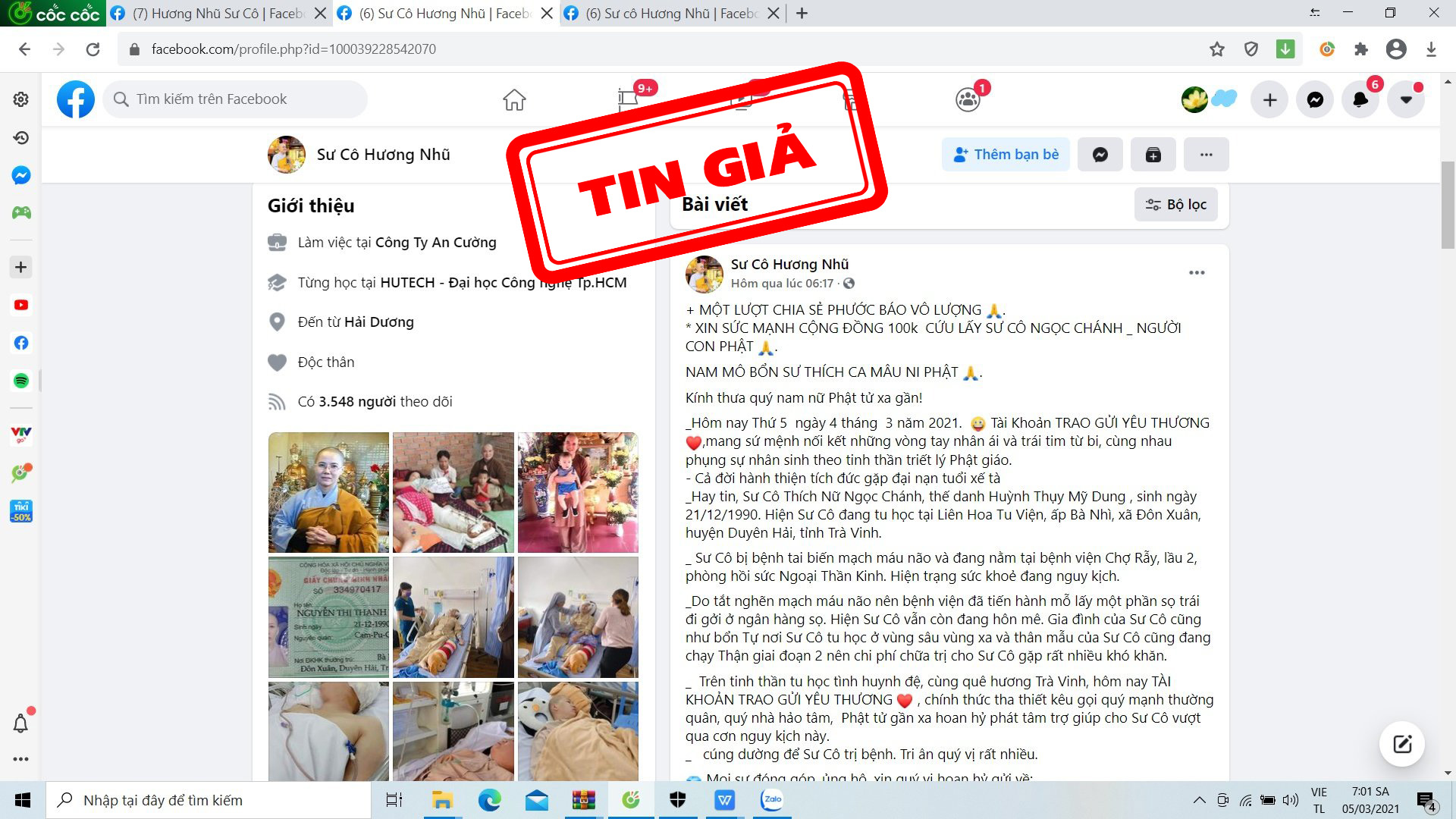 CẢNH GIÁC VIỆC GIẢ MẠO QUA MẠNG XÃ HỘI ĐỂ LỪA ĐẢO