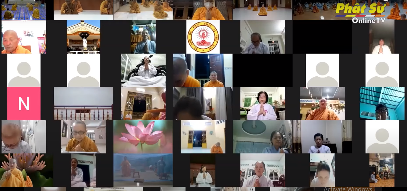 [Video] Ni giới Hệ phái Khất sĩ khai mạc khóa tu truyền thống trực tuyến