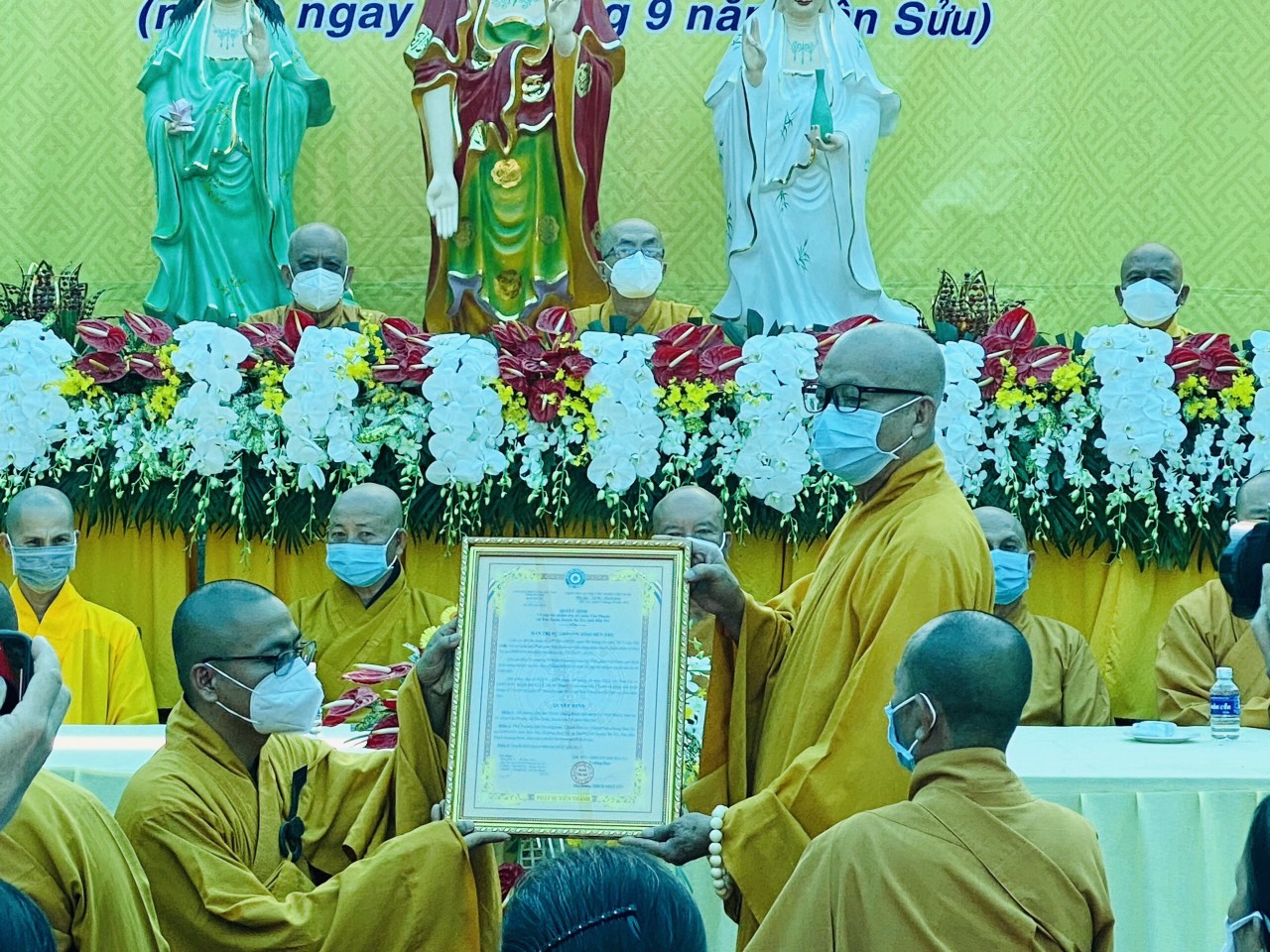 Bến Tre: Lễ trao Quyết định bỗ nhiệm Trụ trì chùa Tân Phước