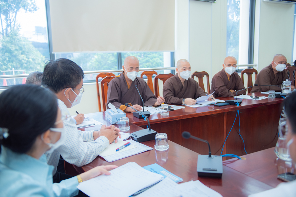 Đại diện Giáo hội họp bàn kế hoạch tổ chức Đại lễ kỷ niệm 40 thành lập GHPGVN với các cơ quan chính quyền TP.HCM
