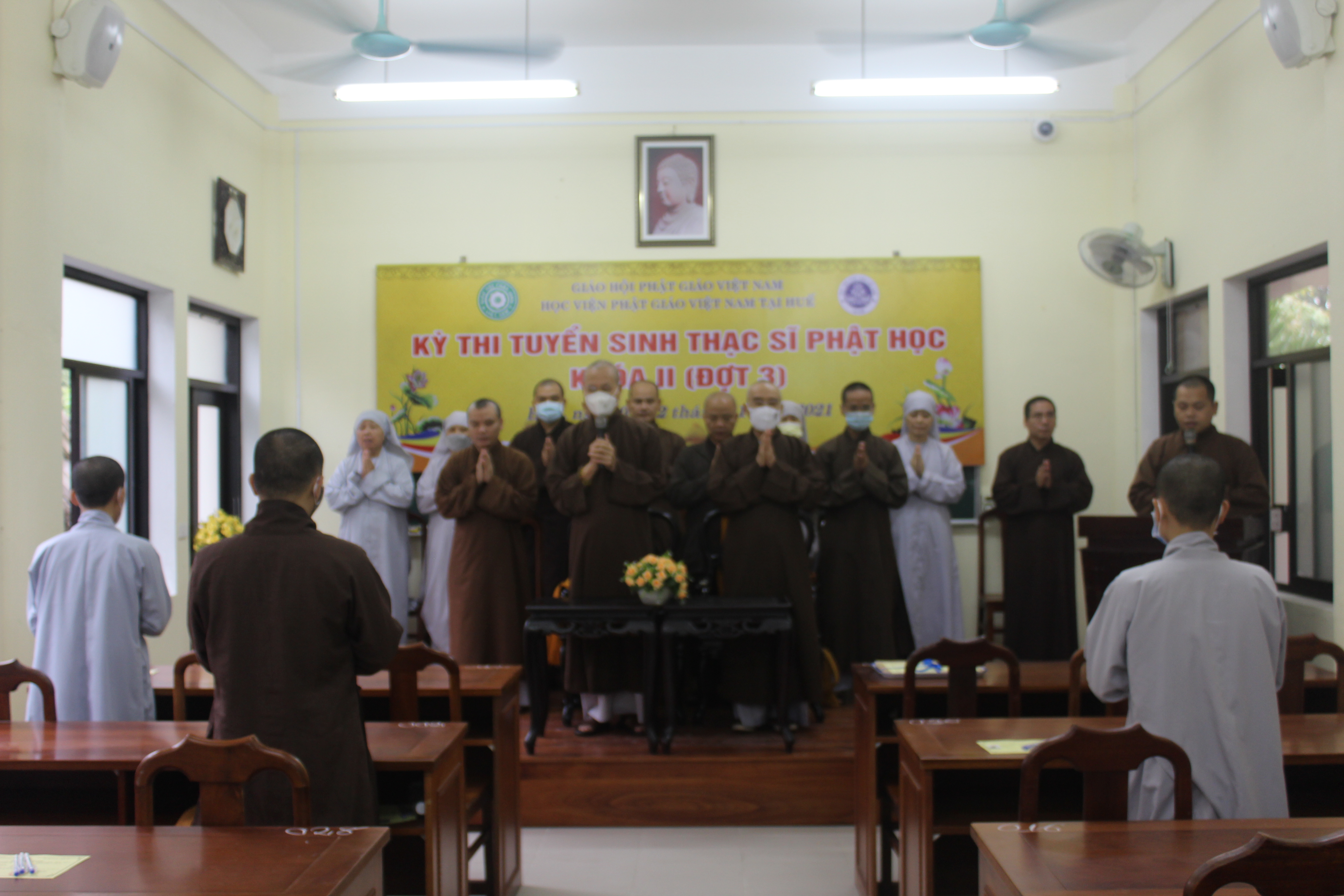 Học viện PGVN tại Huế tổ chức thi tuyển sinh Thạc sĩ Phật học khoá II (2021-2023)