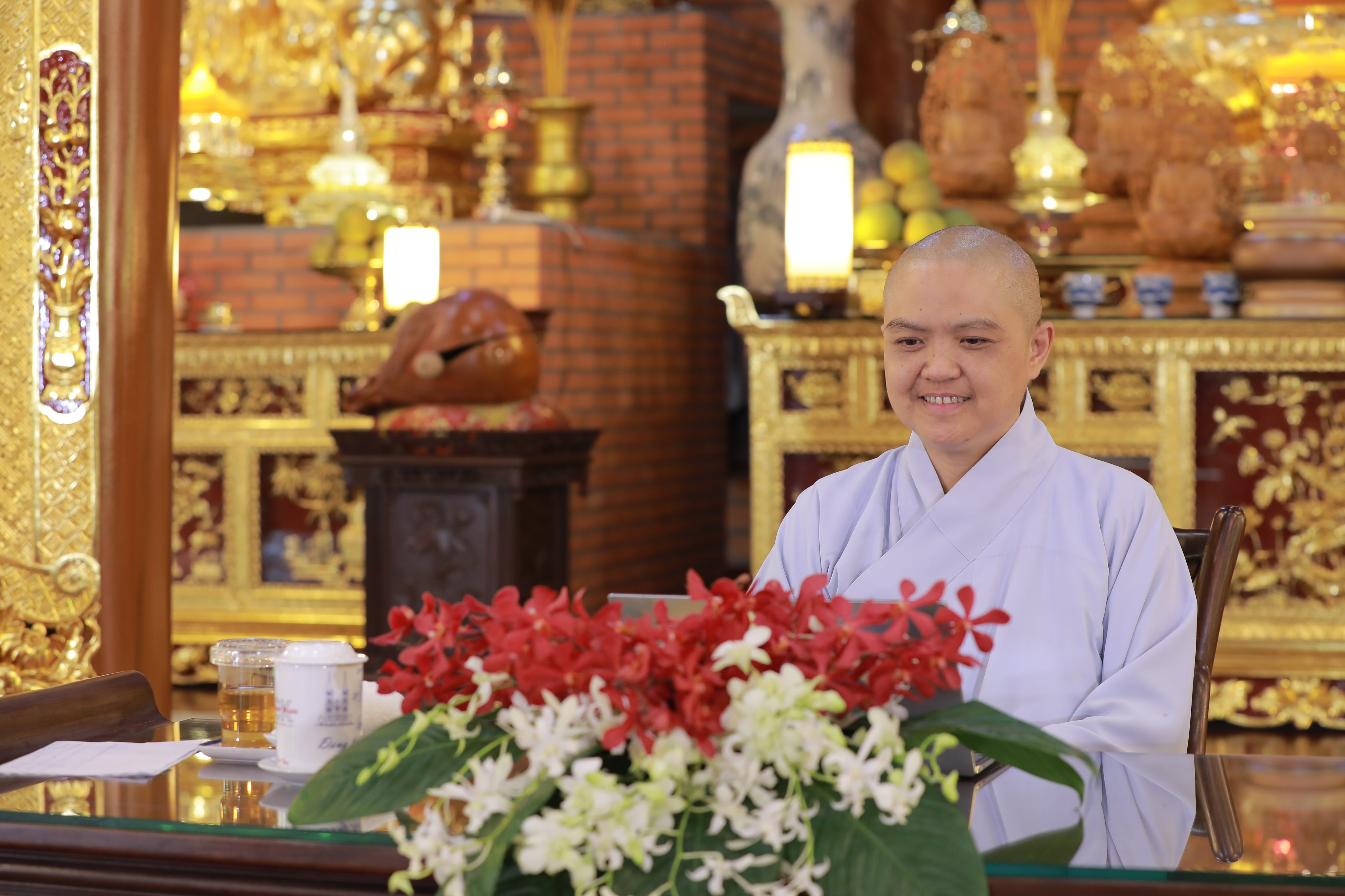 Ni Sư TN.Hương Nhũ Chia Sẻ Trực Tuyến Chương Trình Ngoại Khóa Cho Sinh Viên Trường Đại Học XHNV, TP.HCM