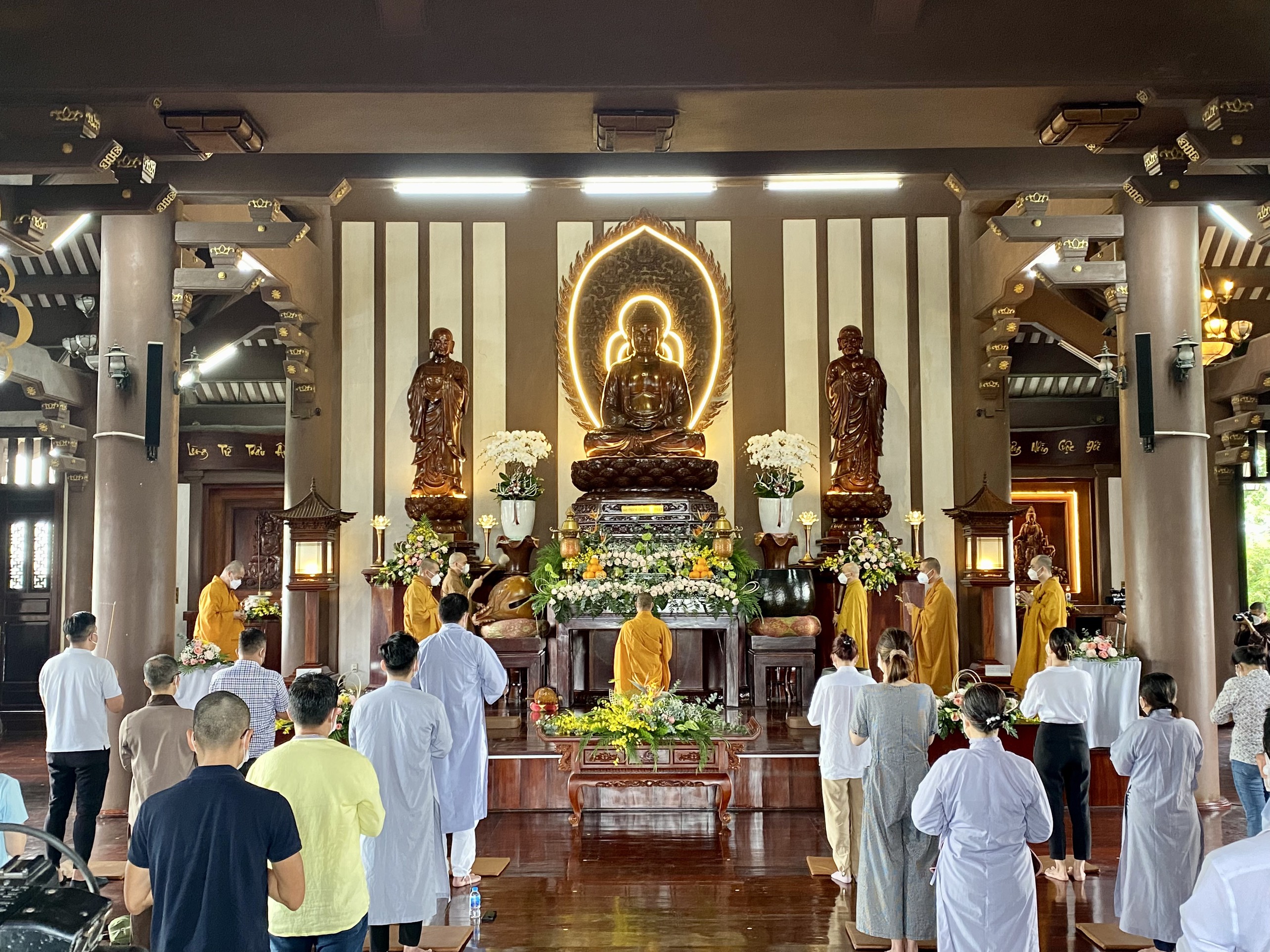 TP.HCM: Tu viện Khánh An trang nghiêm tổ chức lễ cầu siêu chư Hương Linh quá vãng vì dịch COVID-19