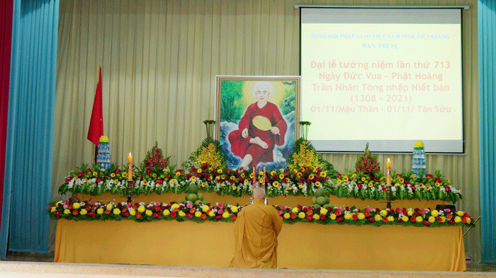 Tiền Giang: Lễ Tưởng niệm 713 năm Phật Hoàng Trần Nhân Tông nhập Niết Bàn