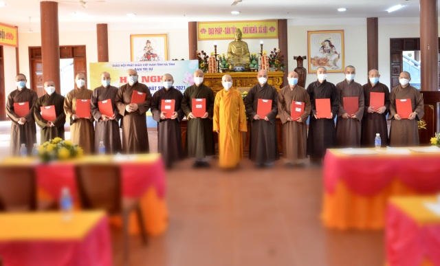 Hà Tĩnh: Hội nghị tổng kết công tác Phật sự năm 2021