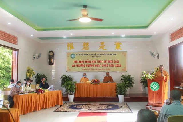 BR-VT: BTS GHPGVN huyện Xuyên Mộc tổ chức Hội nghị tổng kết Phật sự năm 2021 và phương hướng hoạt động cho năm 2022