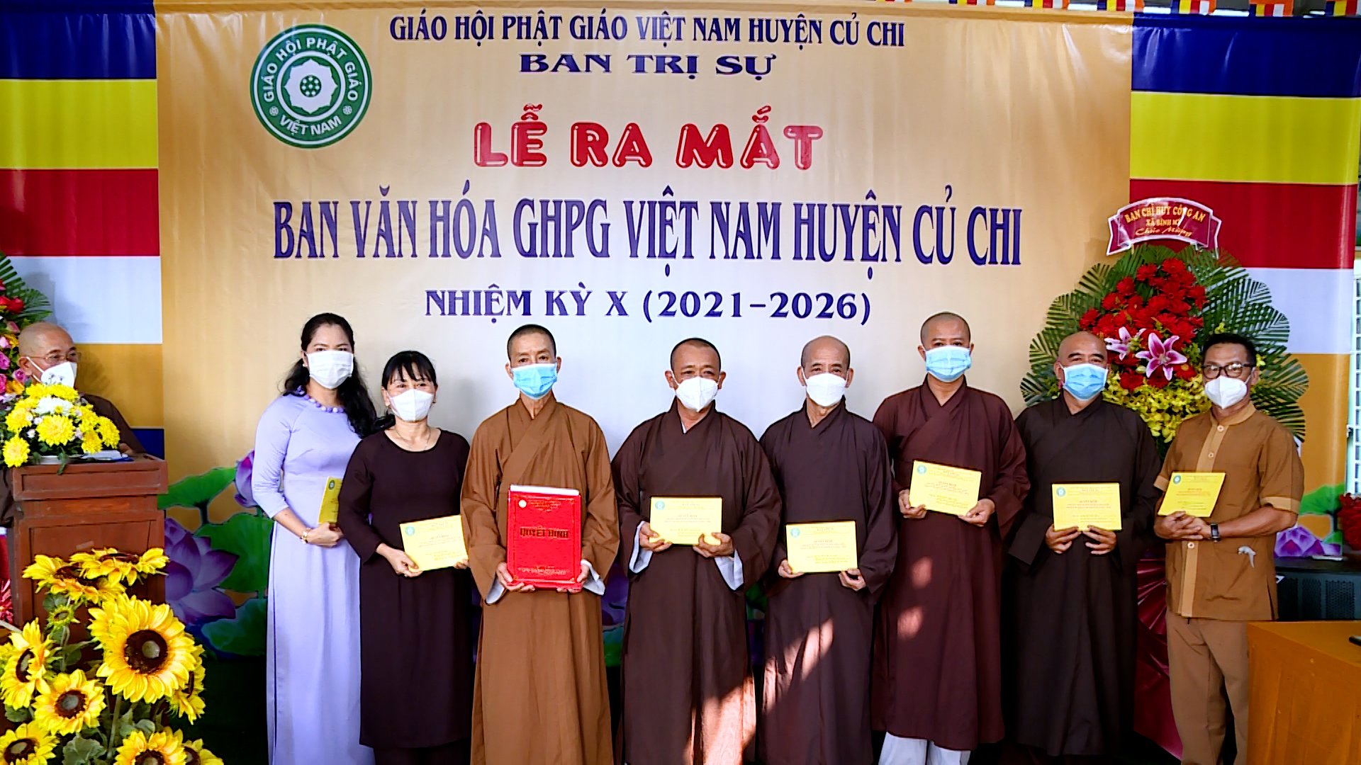 TP.HCM: Ra mắt Ban Văn hoá Phật giáo huyện Củ Chi nhiệm kỳ X (2021 - 2026)