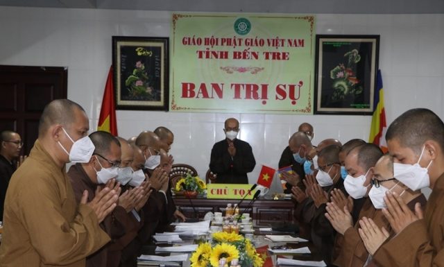 Bến Tre: BTS GHPGVN tỉnh họp định kỳ báo cáo công tác Phật sự tháng 12 - 2021
