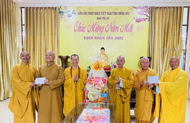 Đồng Nai: Ban Trị sự Phật giáo TP.Biên Hòa chúc Tết Nhân Dần chư Tôn đức Giáo phẩm