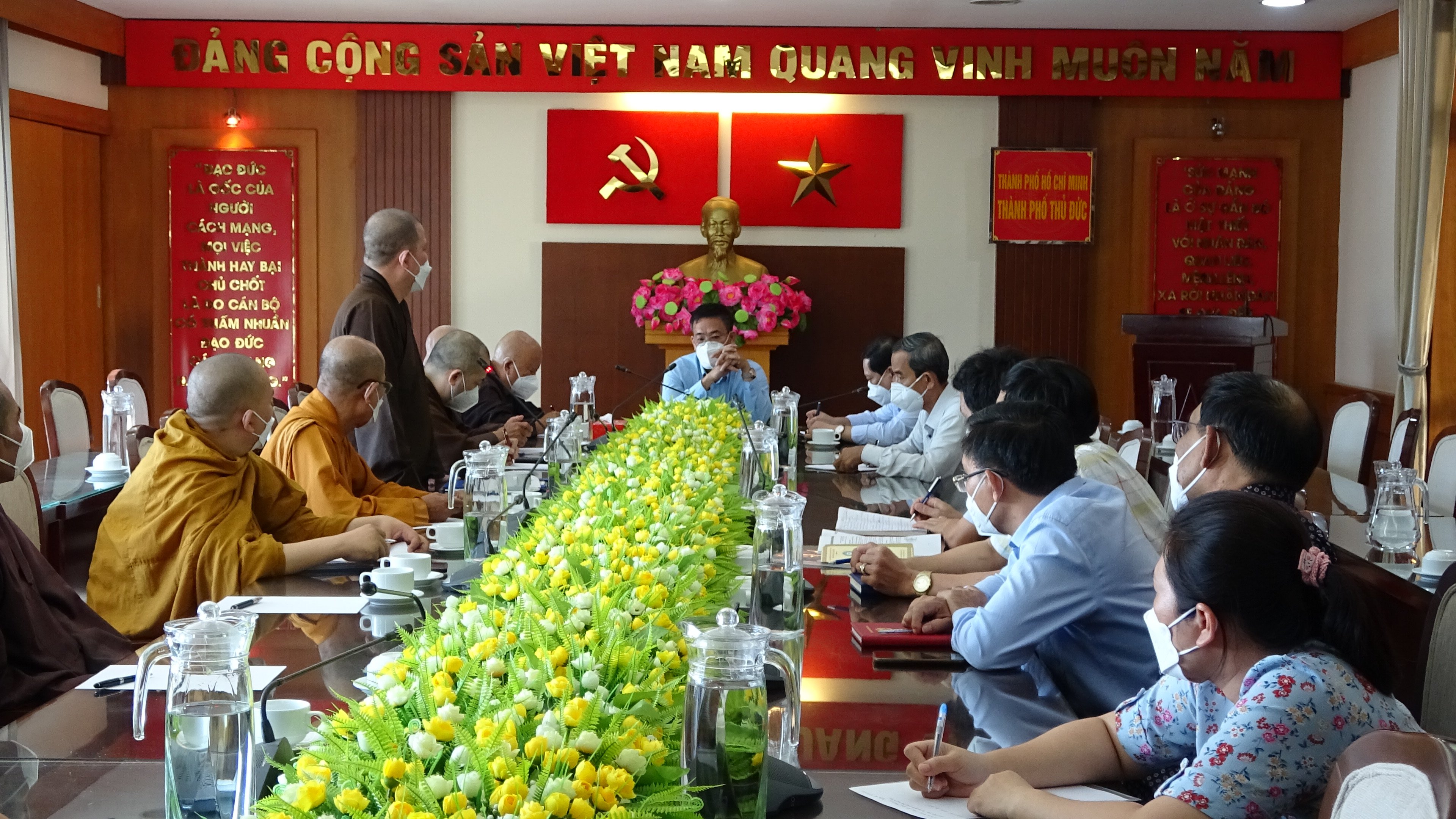 TP.HCM: Họp triển khai, chỉ đạo quán triệt kế hoạch tổ chức Đại hội đại biểu Phật giáo TP.Thủ Đức lần thứ nhất