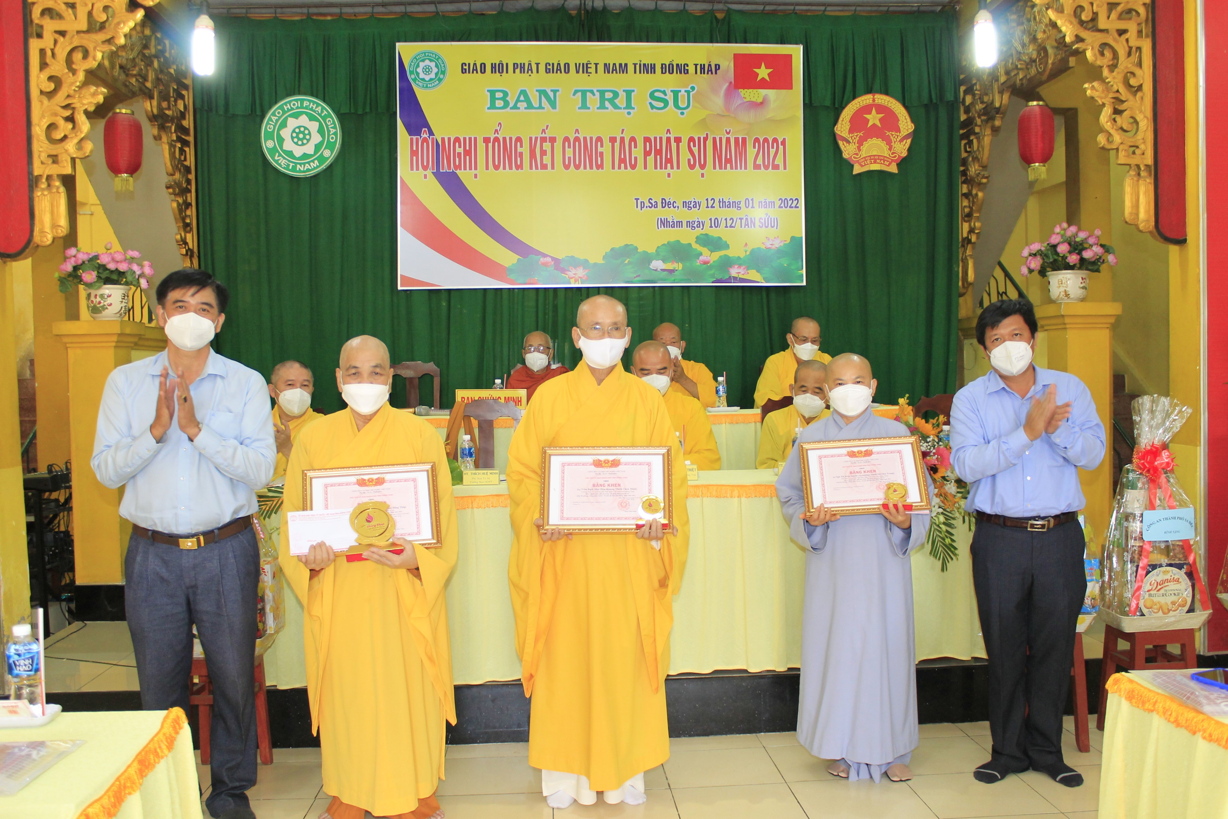 Đồng Tháp: Hội nghị Tổng kết công tác Phật sự năm 2021 và triển khai Phương hướng hoạt động năm 2022