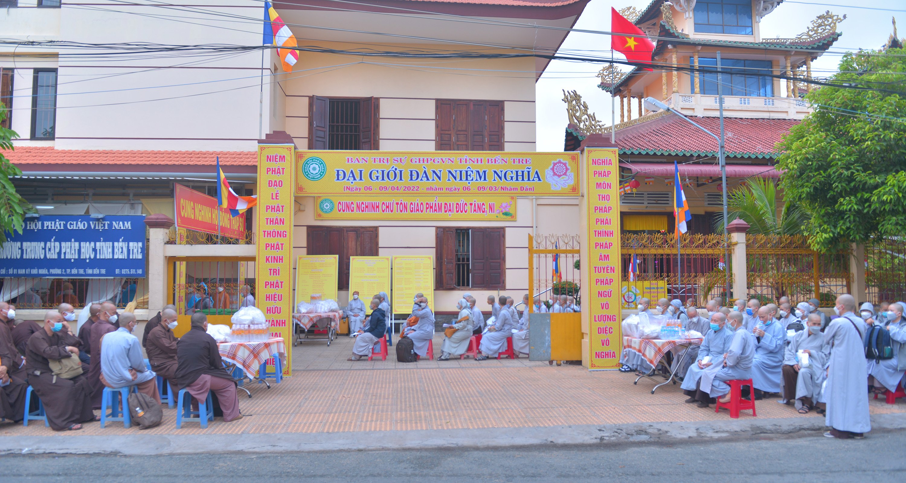 Bến Tre: 502 giới tử trở về Đại giới Đàn Niệm Nghĩa sẵn sàng Thọ Giới - Cầu Giới Pháp