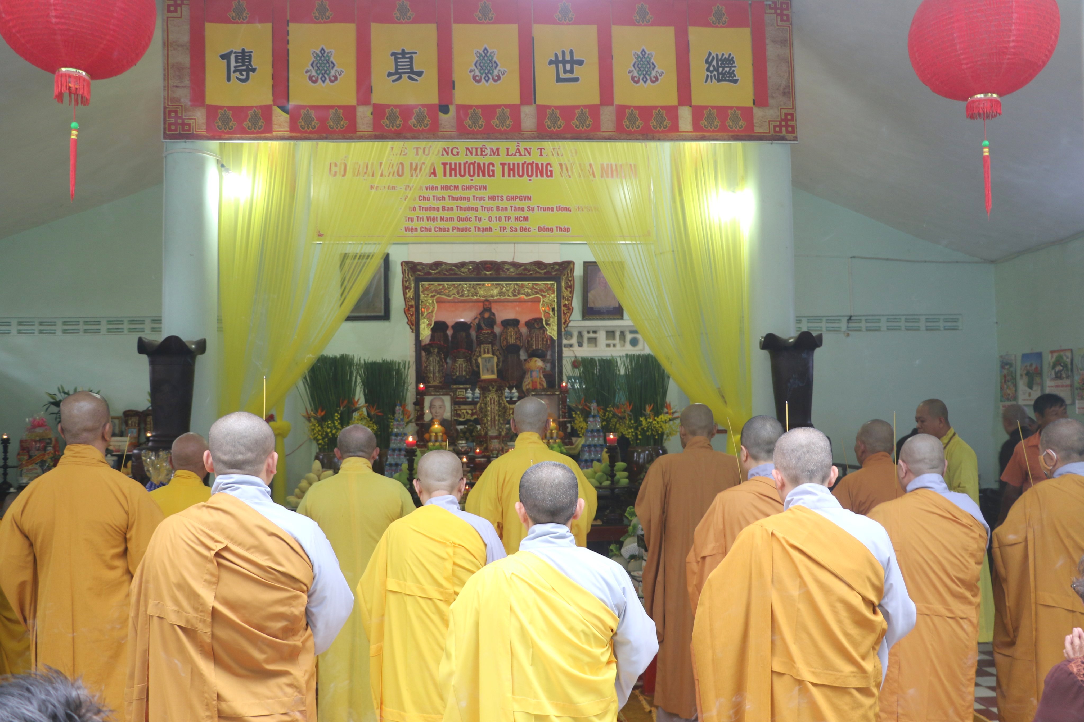Đồng Tháp: Lễ huý kỵ tưởng niệm Trưởng lão Hoà thượng Thích Từ Nhơn