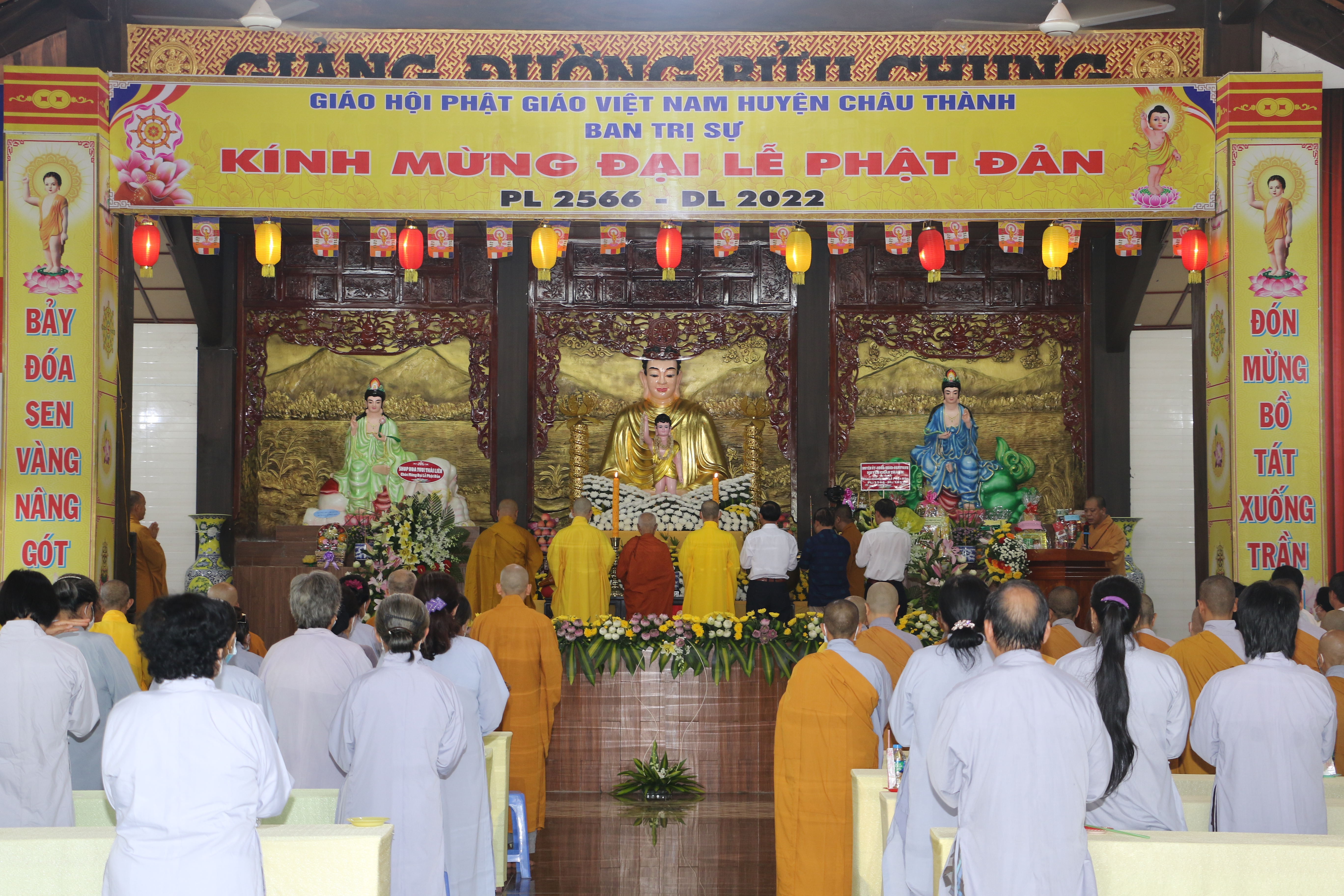 Đồng Tháp: Phật giáo huyện Châu Thành kính mừng Phật đản PL.2566 – DL.2022