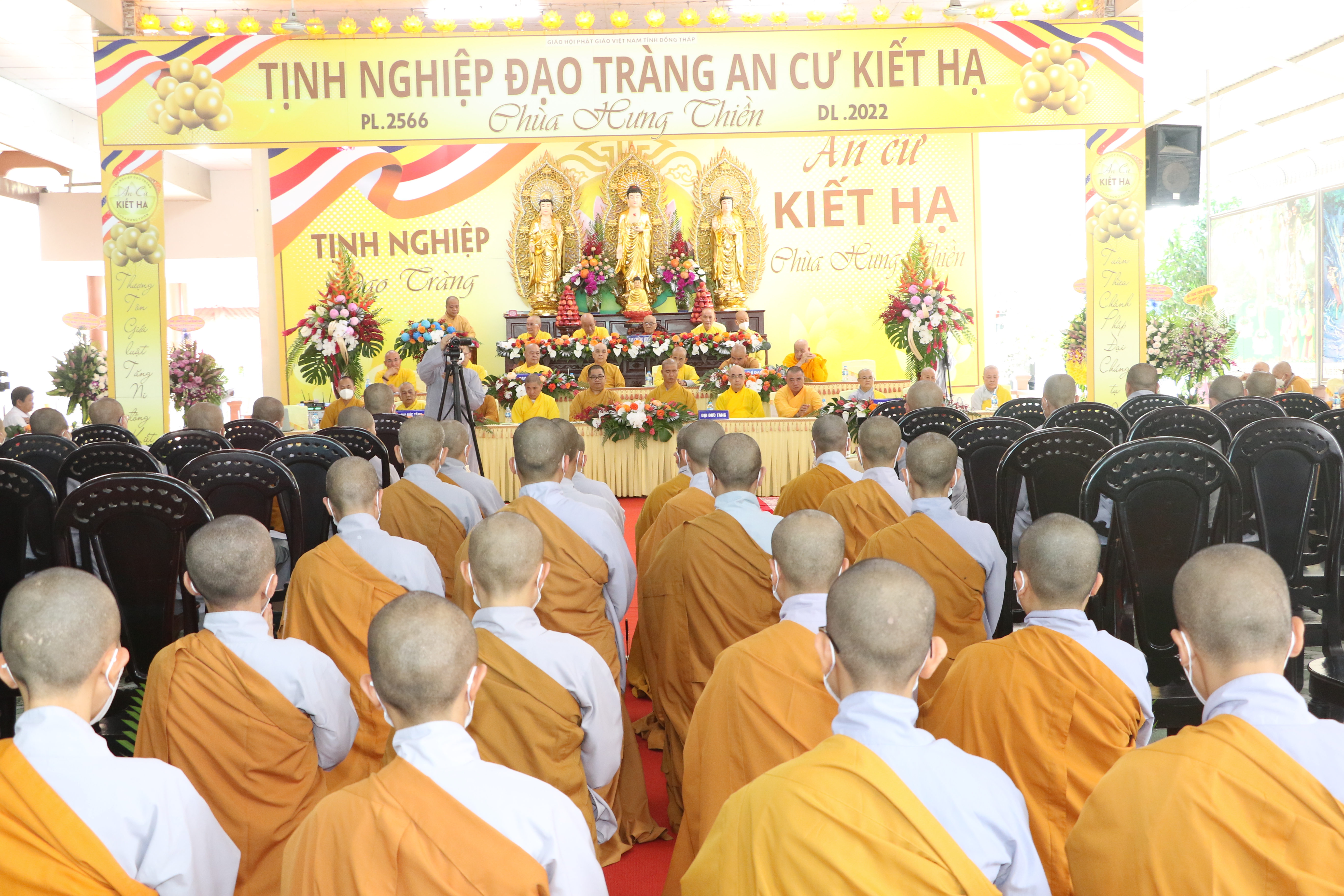 Đồng Tháp: Chùa Hưng Thiền khai giảng khóa An cư kiết hạ Phật lịch 2566