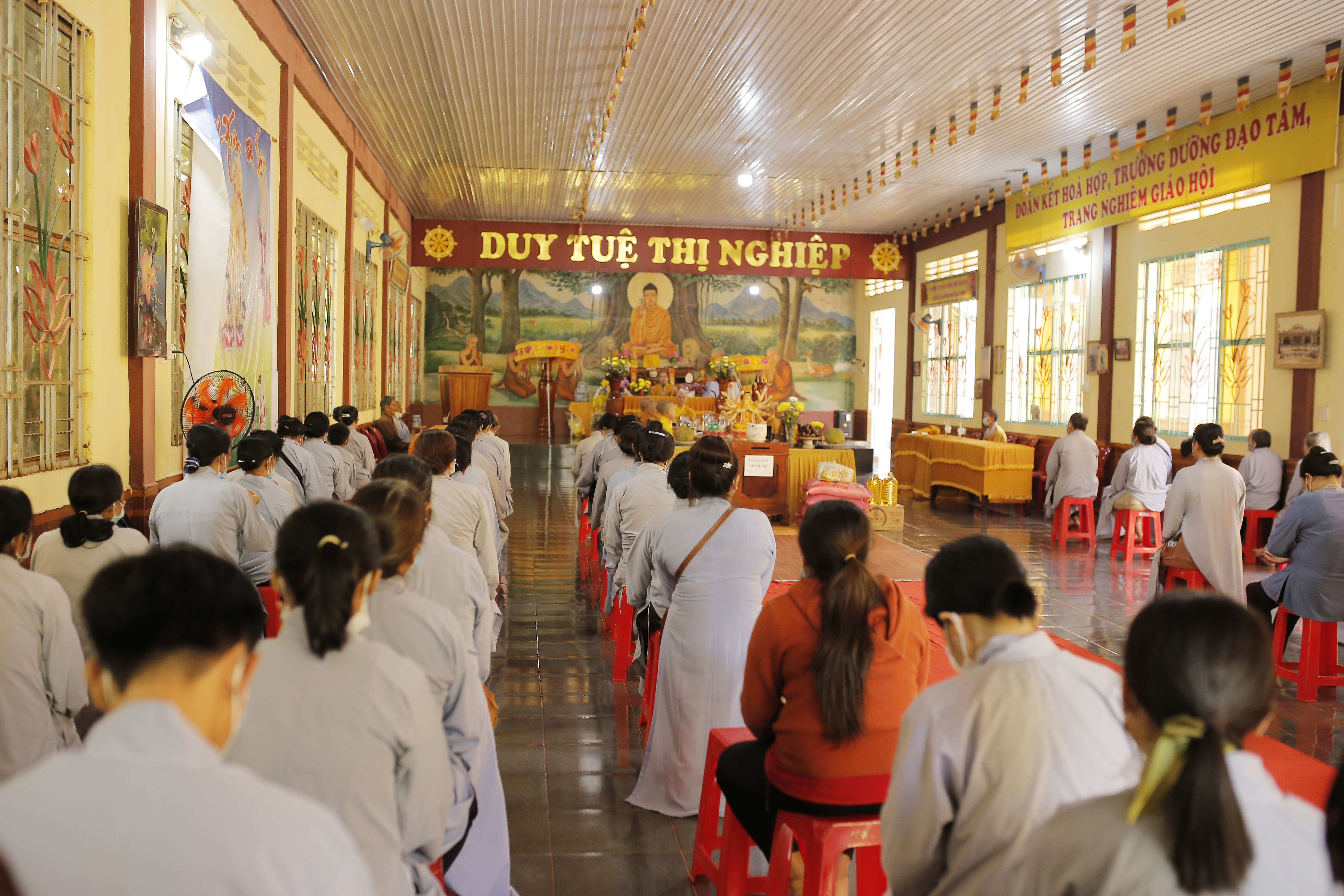 Bình Phước: Thượng toạ Thích Chơn Lý thuyết giảng tại chùa Trúc Lâm nhân mùa an cư