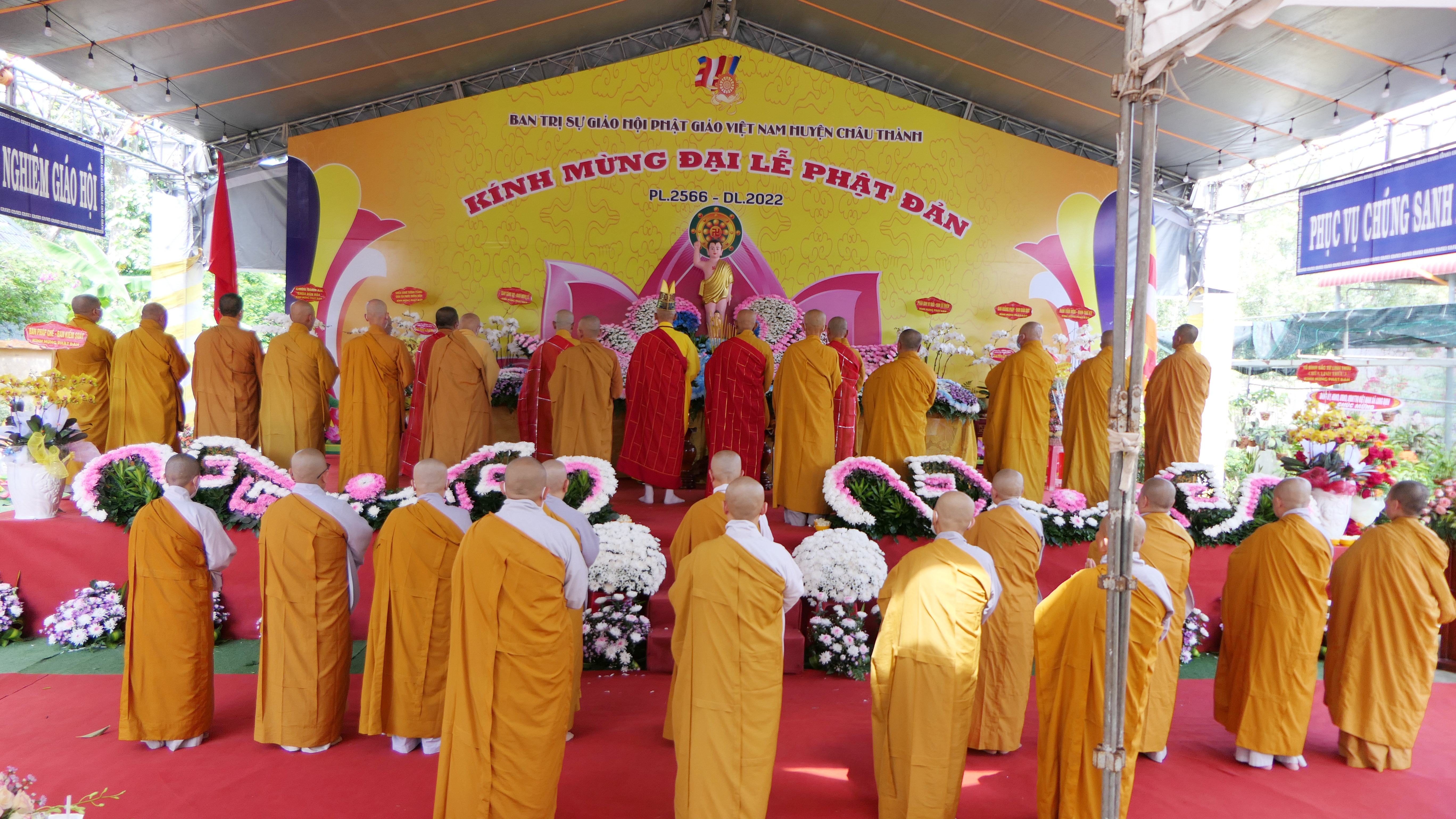 Tiền Giang: Phật giáo huyện Châu Thành trọng thể tổ chức Đại lễ Phật đản PL.2566 – DL.2022
