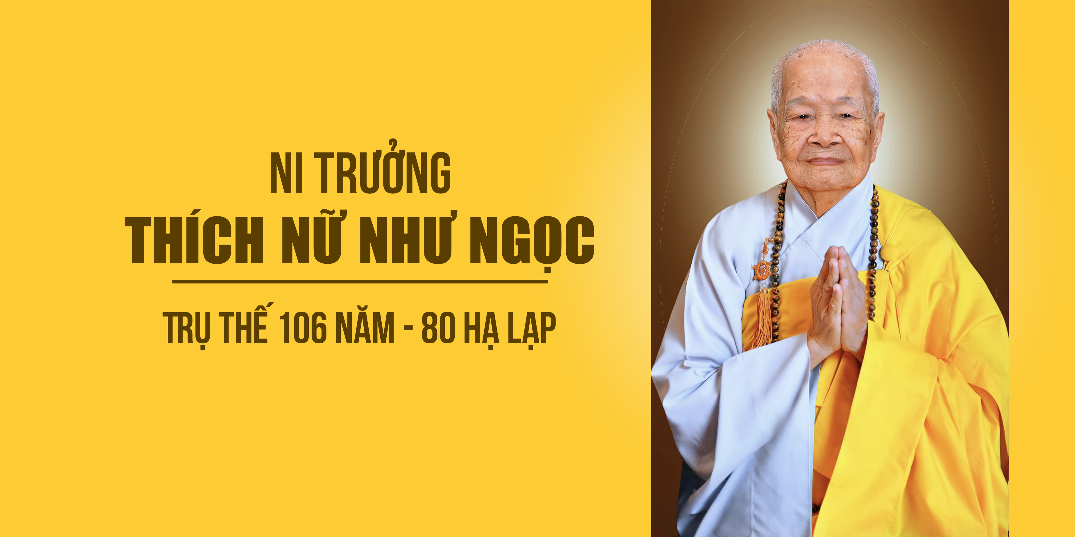Cáo Phó: Ni trưởng Thích Nữ Như Ngọc viên tịch