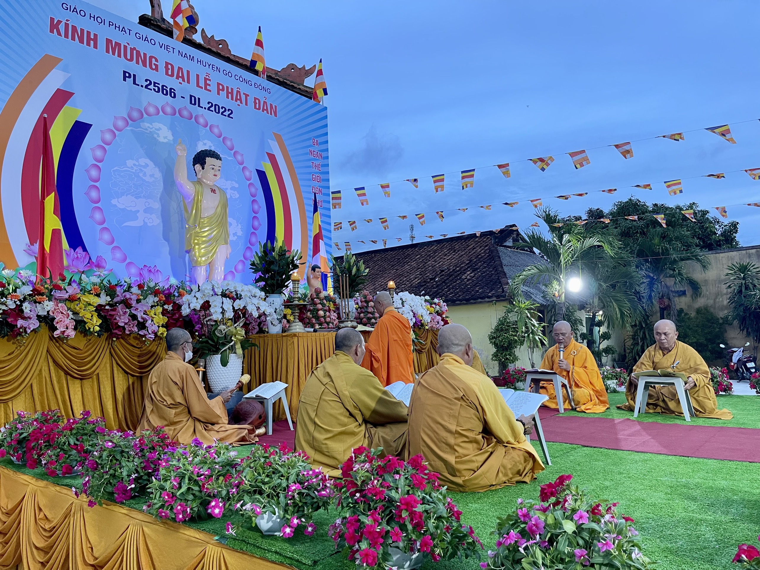 Tiền Giang: Ban Trị sự Phật giáo huyện Gò Công Đông khai kinh - mở đầu Tuần lễ Phật đản năm 2022