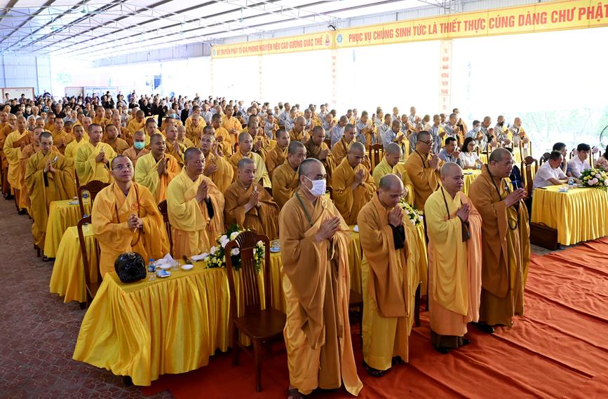 Hải Dương: Trang nghiêm lễ khai giảng khóa An cư kết hạ PL.2566 - DL. 2022