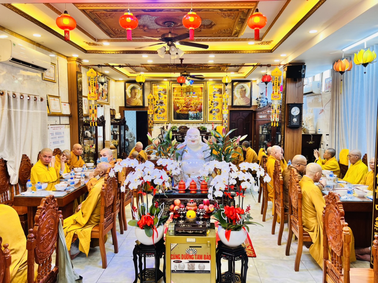 TP.HCM: Lễ bố tát định kỳ của chư Tăng quận 8 tại chùa Lộc Dã
