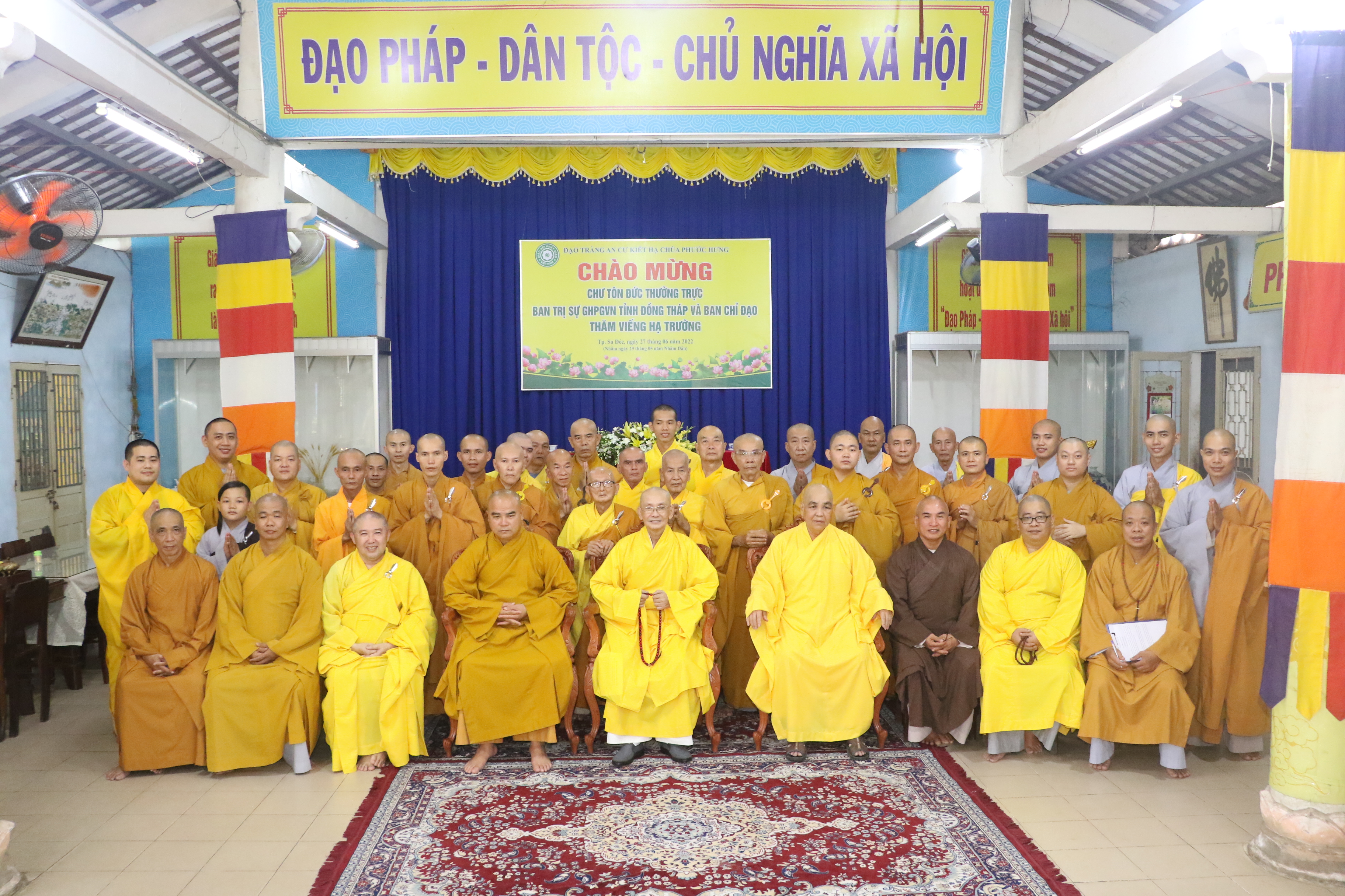 Đồng Tháp: Ban chỉ đạo tỉnh thăm các điểm An cư Kiết hạ