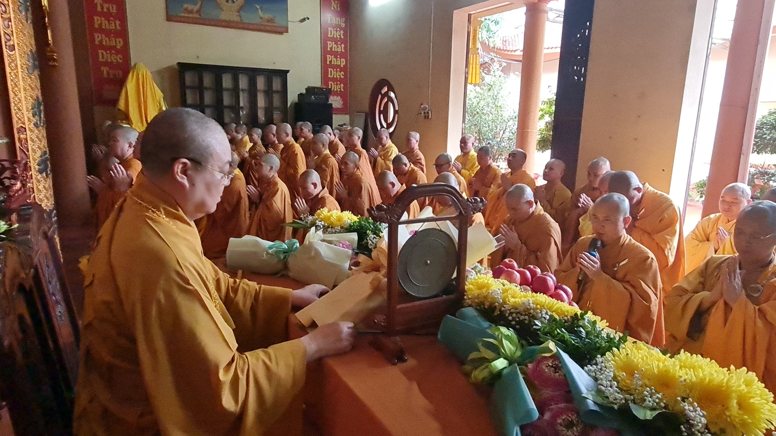 Phú Thọ: Lễ đối thú bạch văn An cư kiết hạ PL.2566 của Tăng Ni trong tỉnh