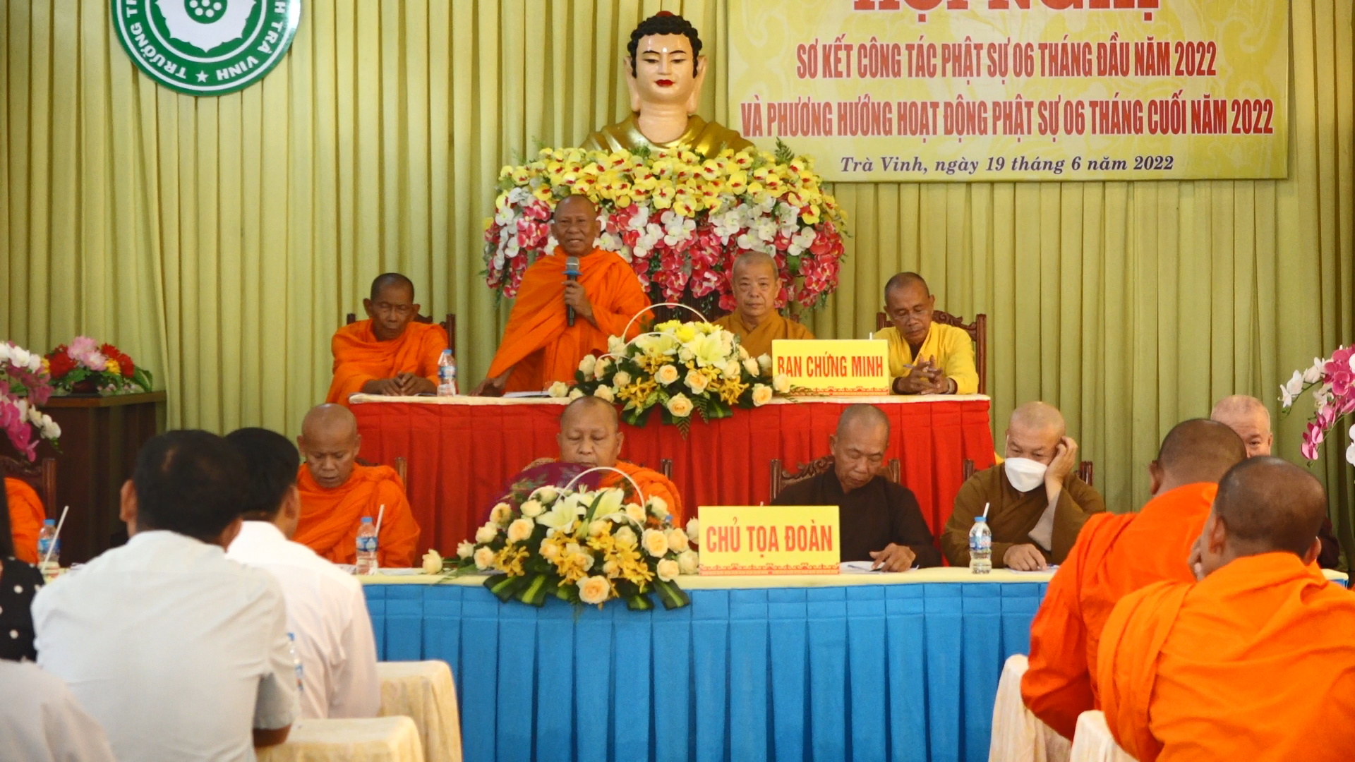 Trà Vinh: BTS Phật giáo tỉnh sơ kết công tác Phật sự 6 tháng đầu năm và bế mạc khóa Huân tu mùa Hạ