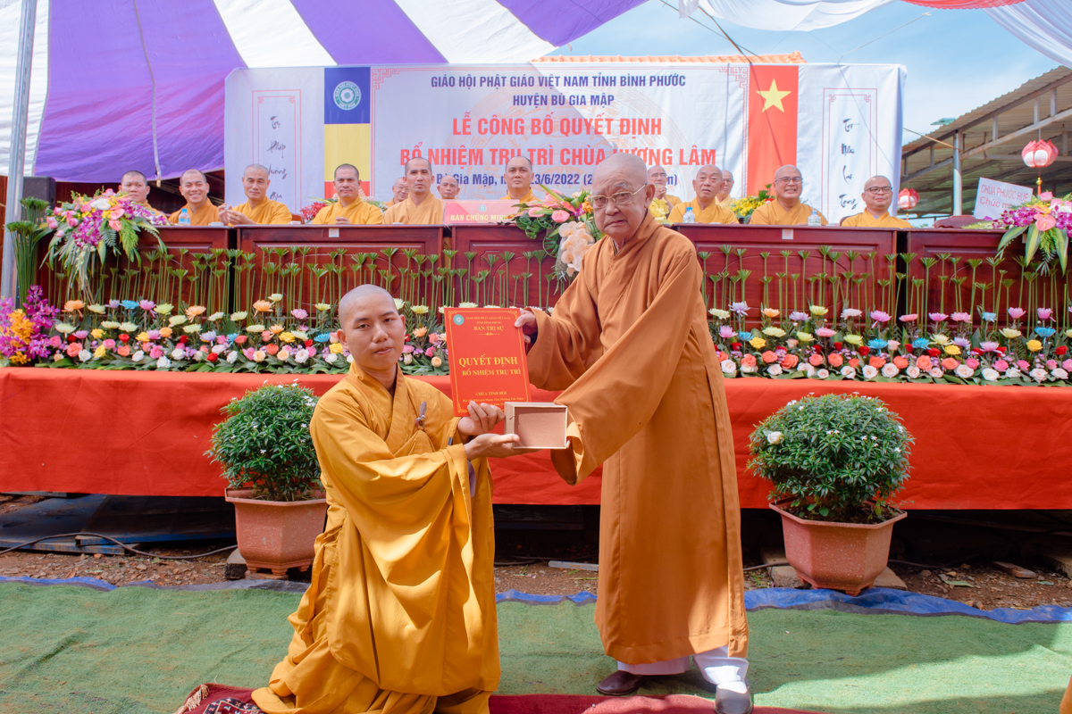 Bình Phước: Bổ nhiệm trụ trì chùa Hương Lâm cho ĐĐ.Thích Tâm Thiện