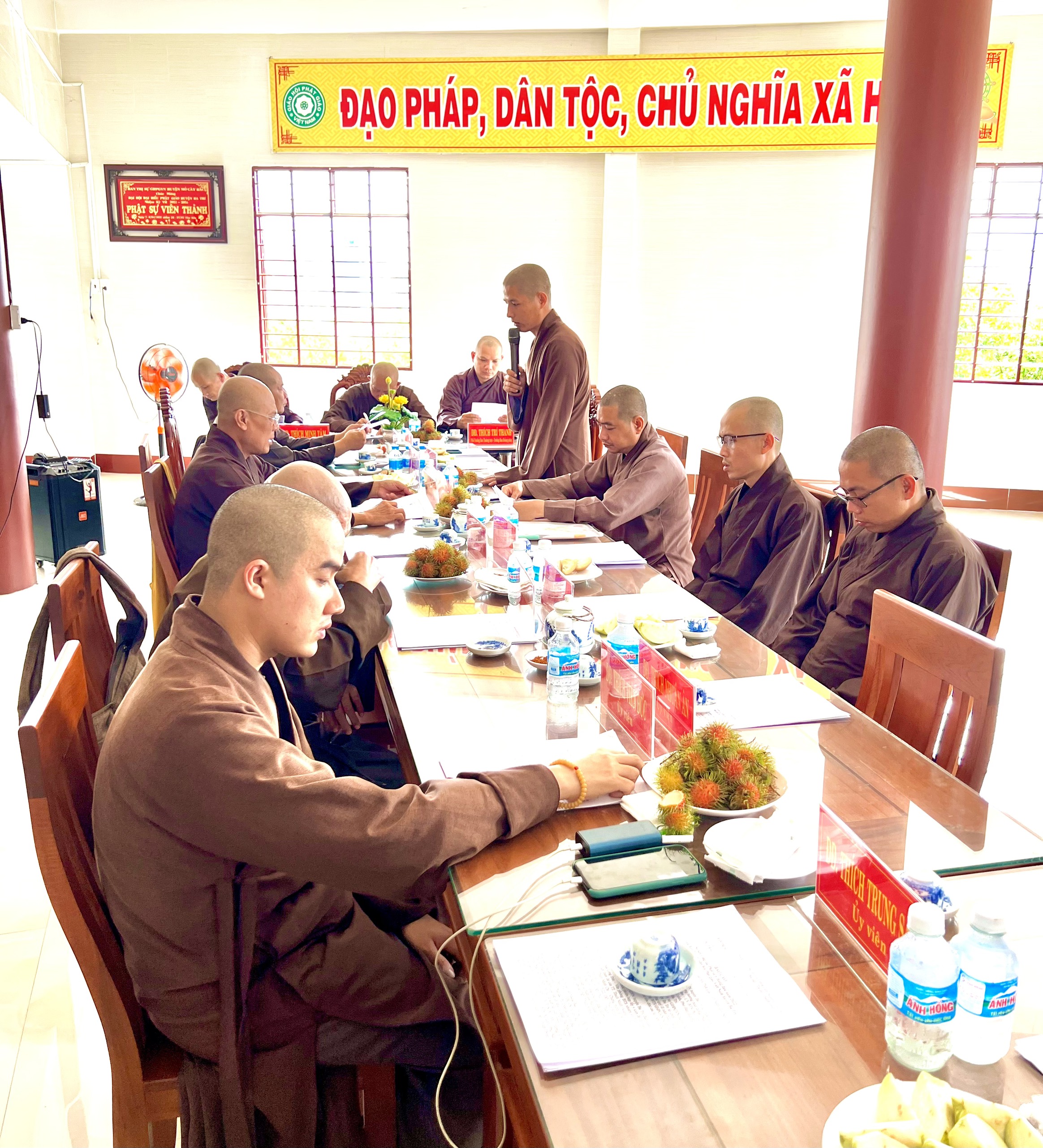 Bến Tre: BTS GHPGVN huyện Ba Tri họp báo cáo sơ kết công tác Phật sự 06 tháng đầu, năm 2022