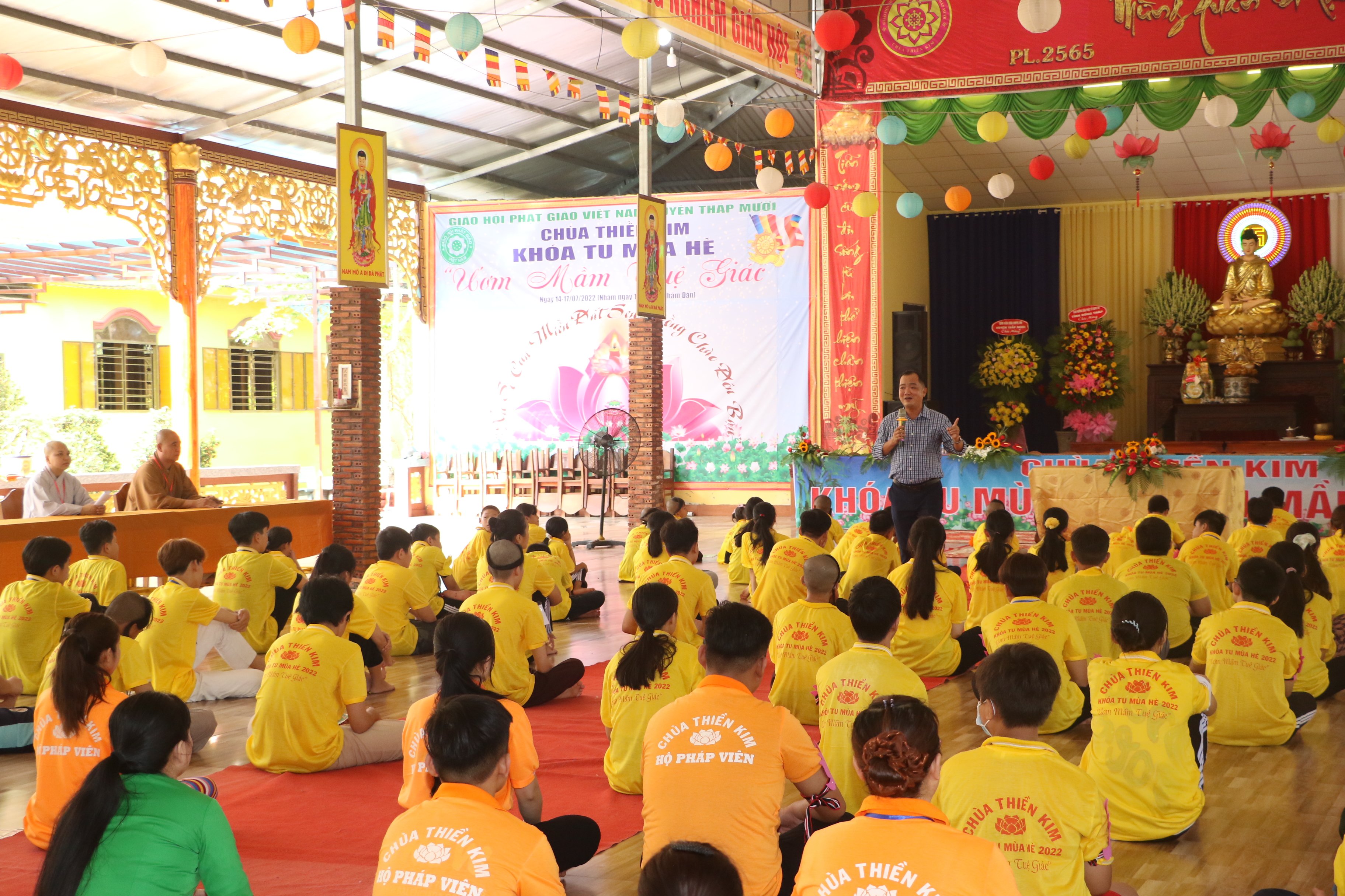 Đồng Tháp: Thạc sĩ Phan Thành Hổ chia sẽ kỷ năng sống tại Khóa tu mùa hè chùa Thiền Kim