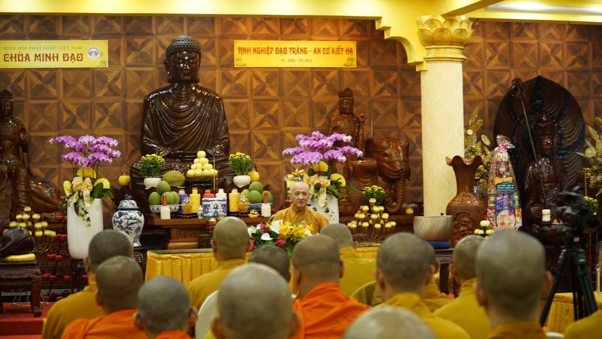 TPHCM: Hòa thượng Thích Huệ Thông thuyết giảng tại trường hạ chùa Minh Đạo quận 3