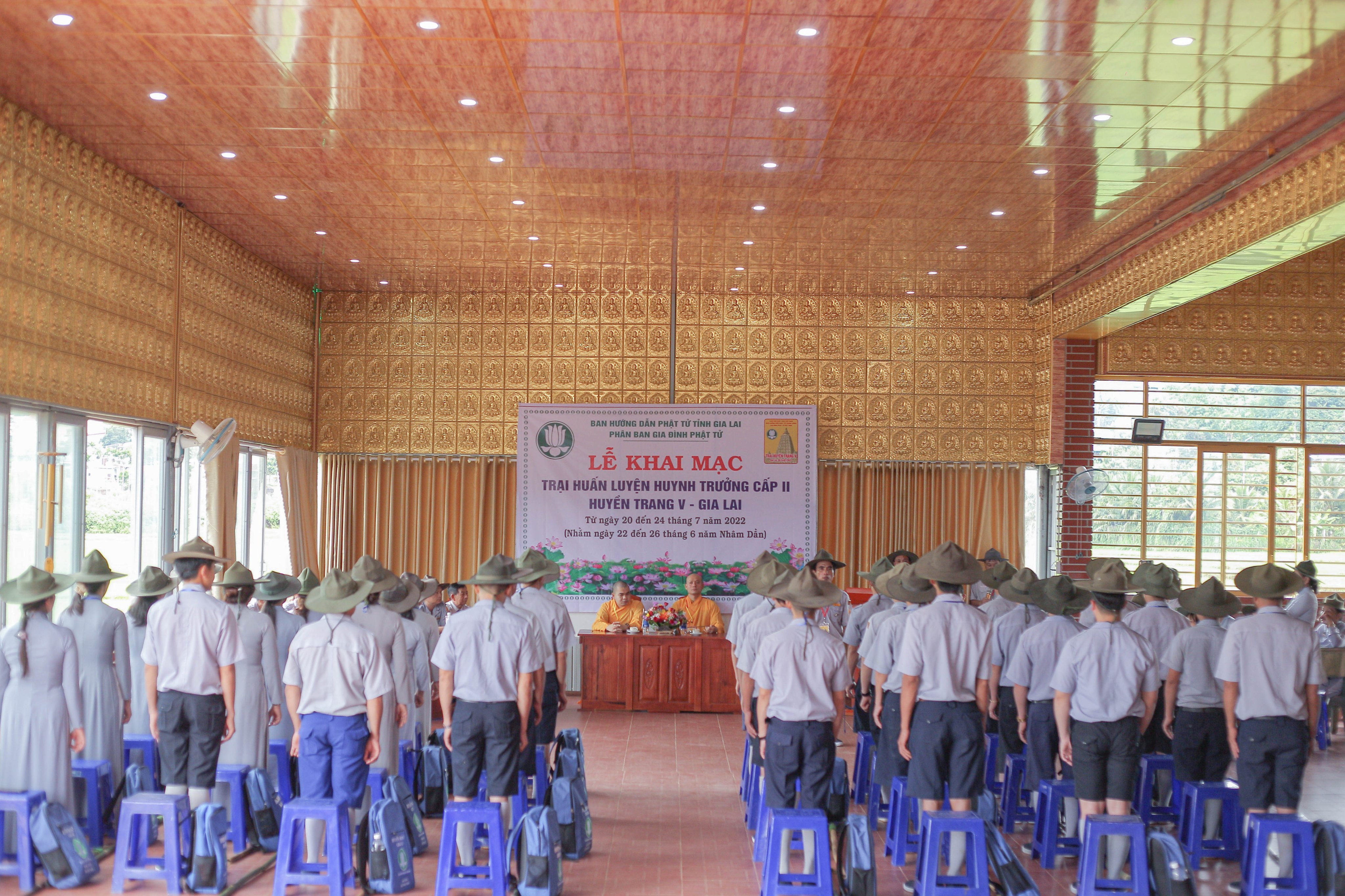 Gia Lai: Lễ khai mạc Trại huấn luyện Huynh trưởng cấp II - Huyền Trang V - Phân ban GĐPT Gia Lai 